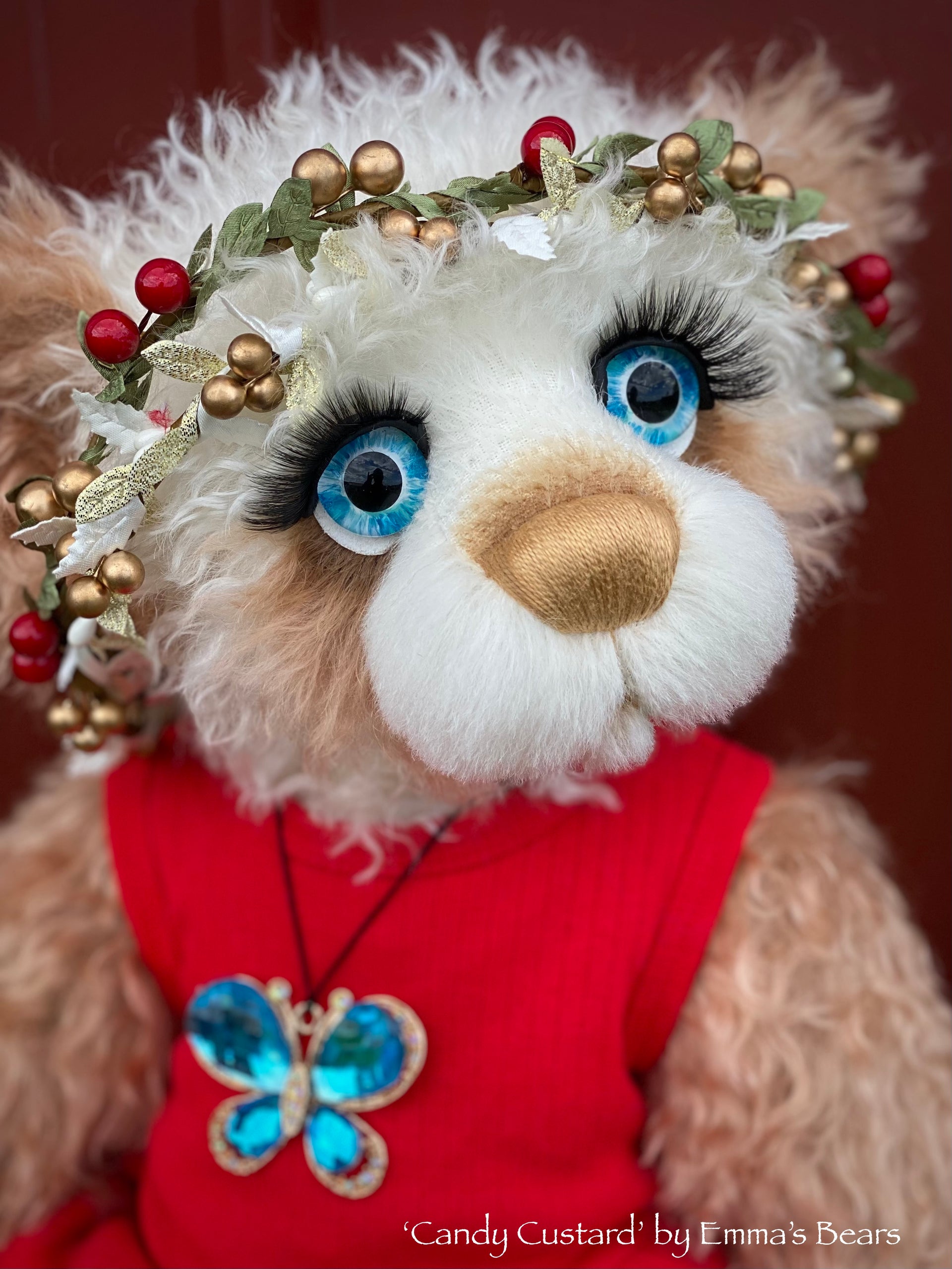 Candy Custard - 21" Christmas 2023 Artist Bear by Emma's Bears - OOAK