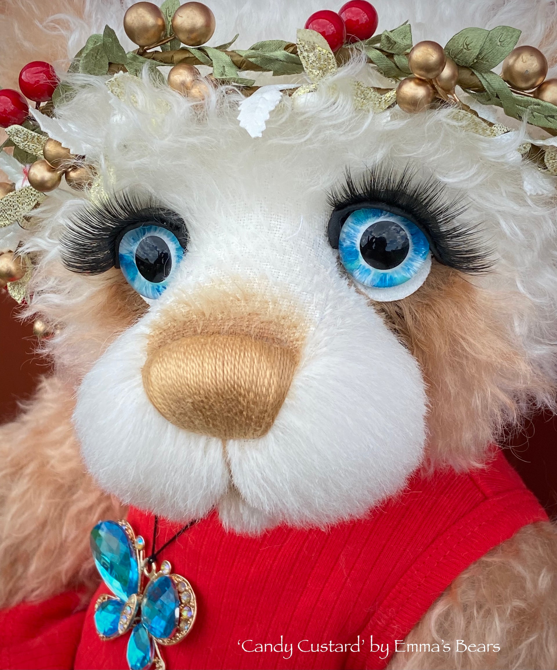 Candy Custard - 21" Christmas 2023 Artist Bear by Emma's Bears - OOAK