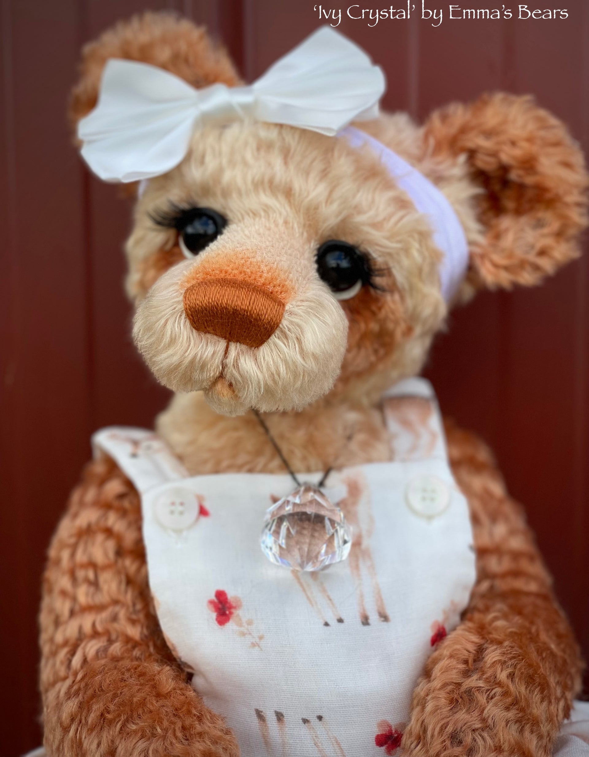 Ivy Crystal - 18" Christmas 2023 Artist Bear by Emma's Bears - OOAK