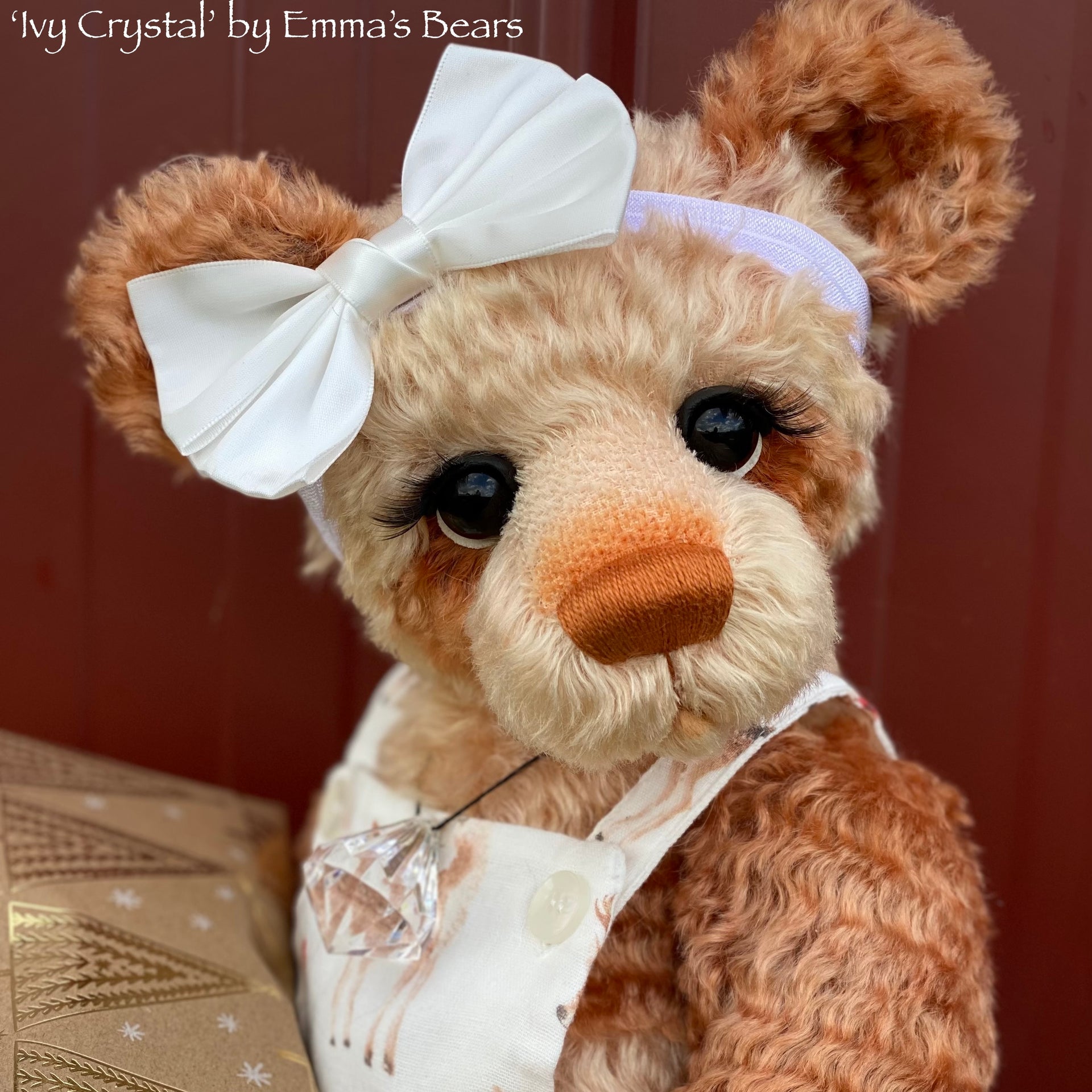 Ivy Crystal - 18" Christmas 2023 Artist Bear by Emma's Bears - OOAK