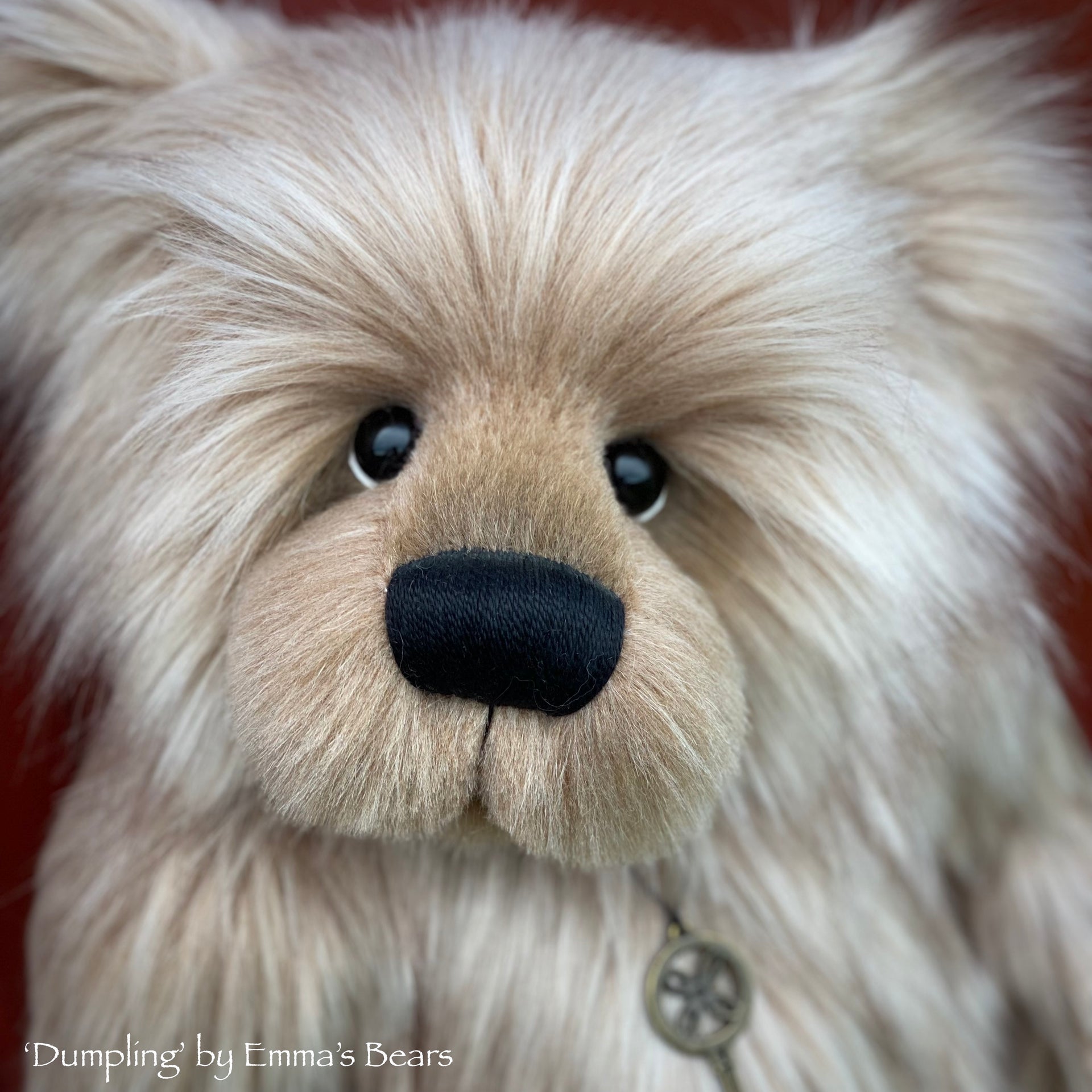 Dumpling - 16" faux fur bear by Emmas Bears - OOAK