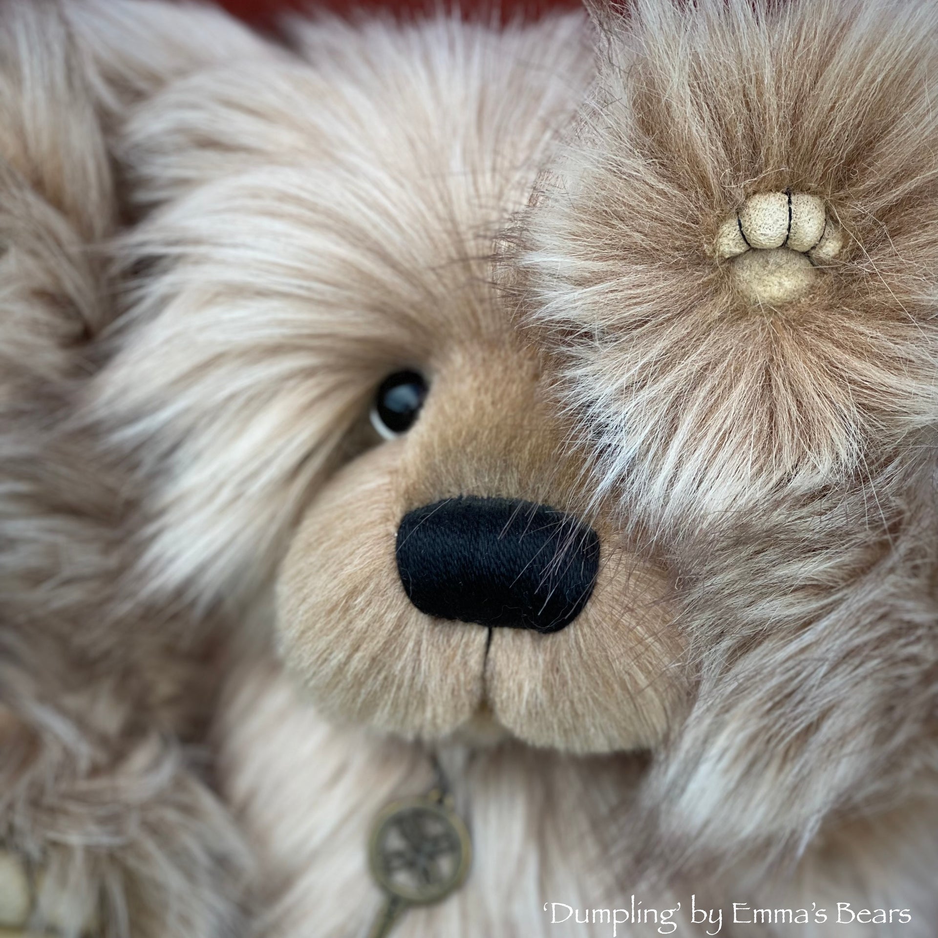 Dumpling - 16" faux fur bear by Emmas Bears - OOAK