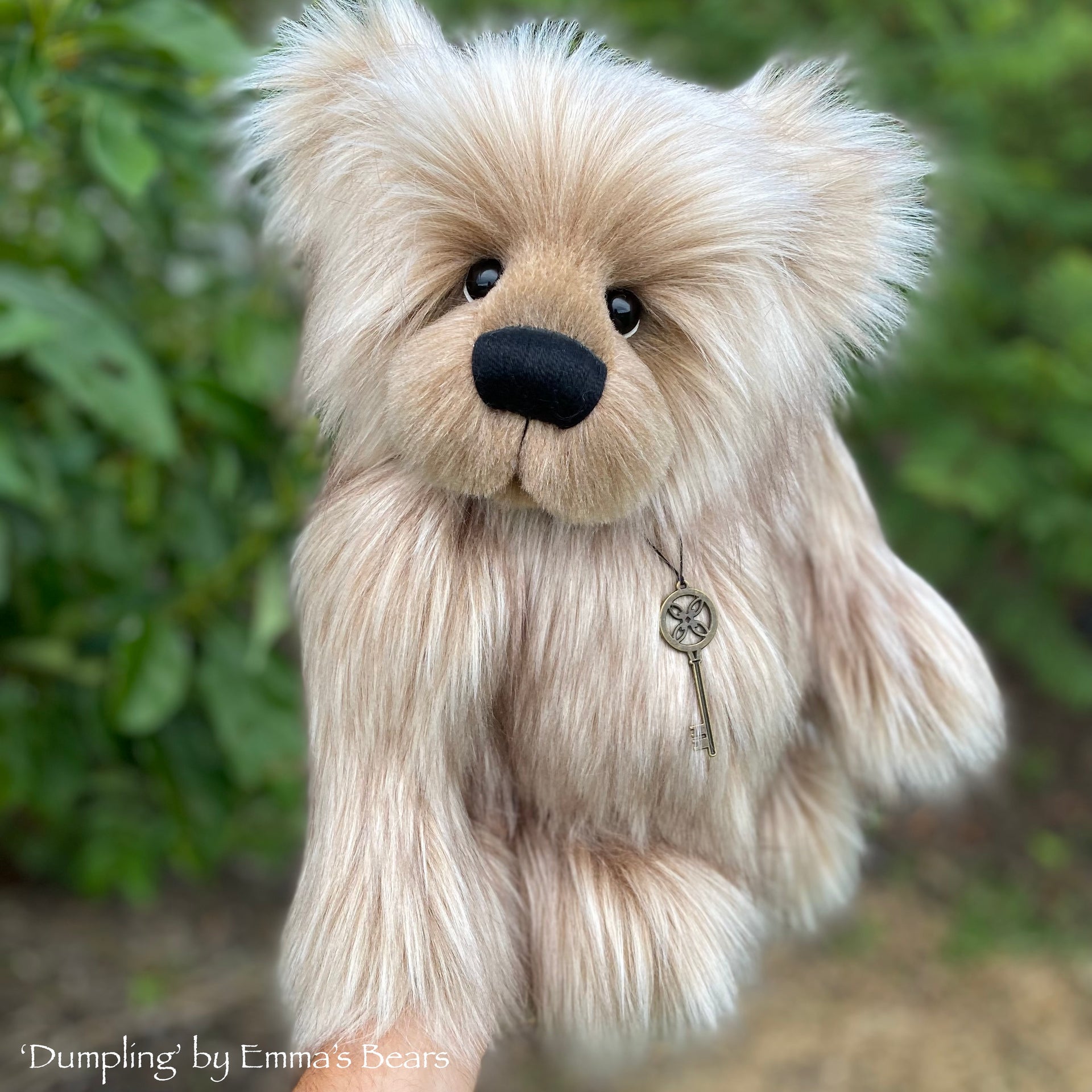 Dumpling - 16" faux fur bear by Emmas Bears - OOAK