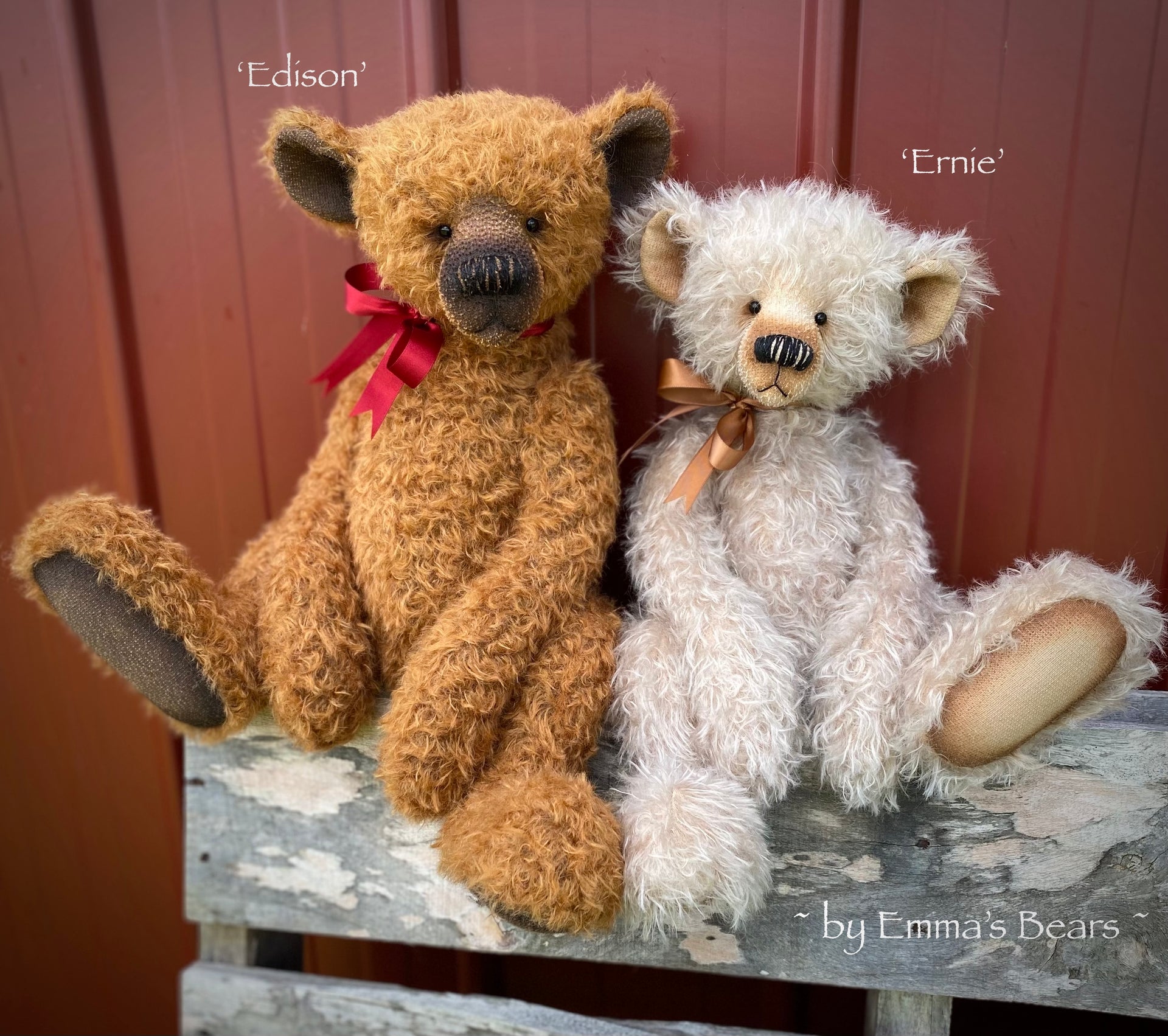 Edison - 20" mohair artist bear by Emmas Bears - OOAK