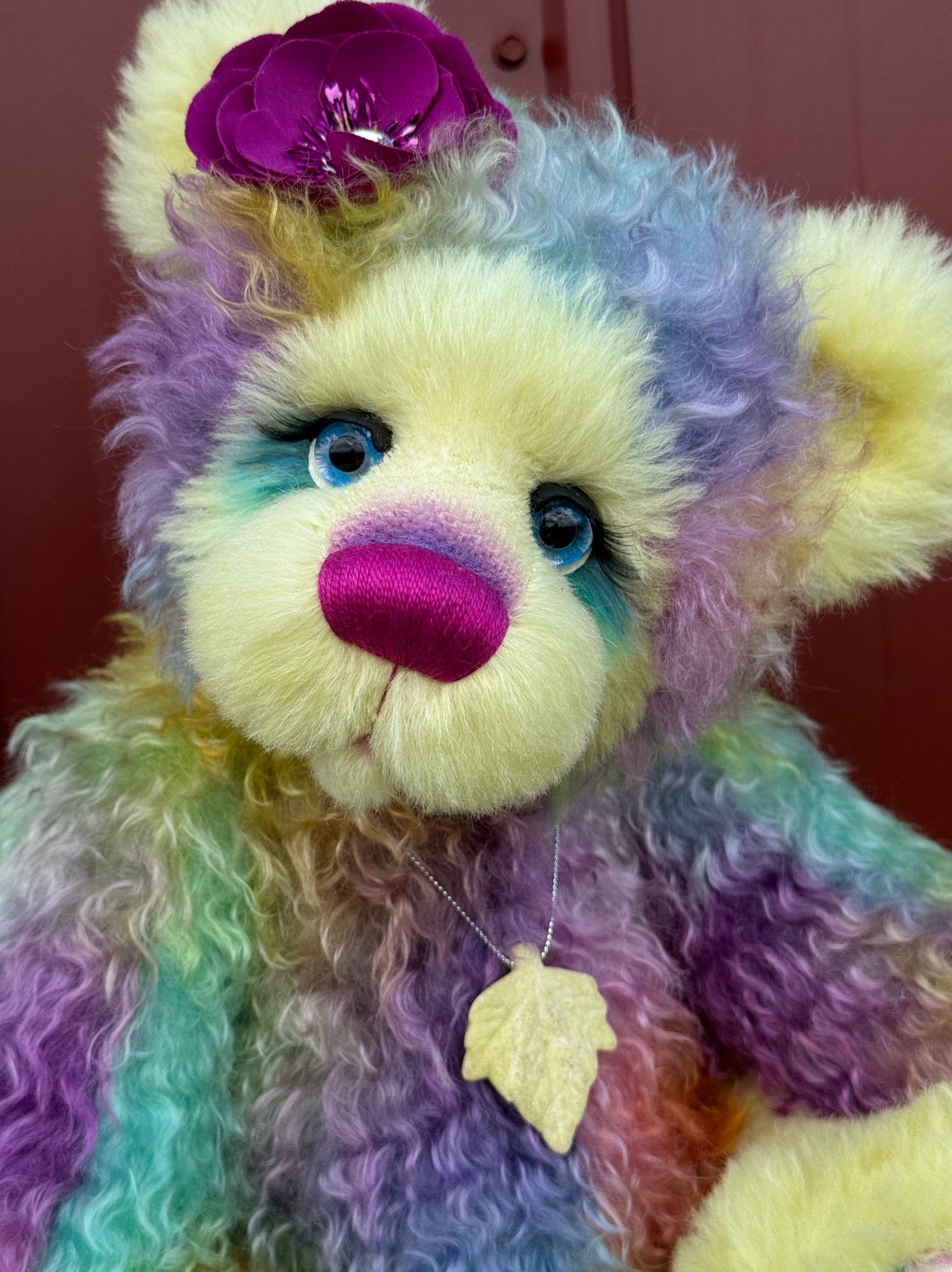 Curlylocks Mohair - Hand Dyed Rainbow Clouds - Fat 1/8m - JUL029