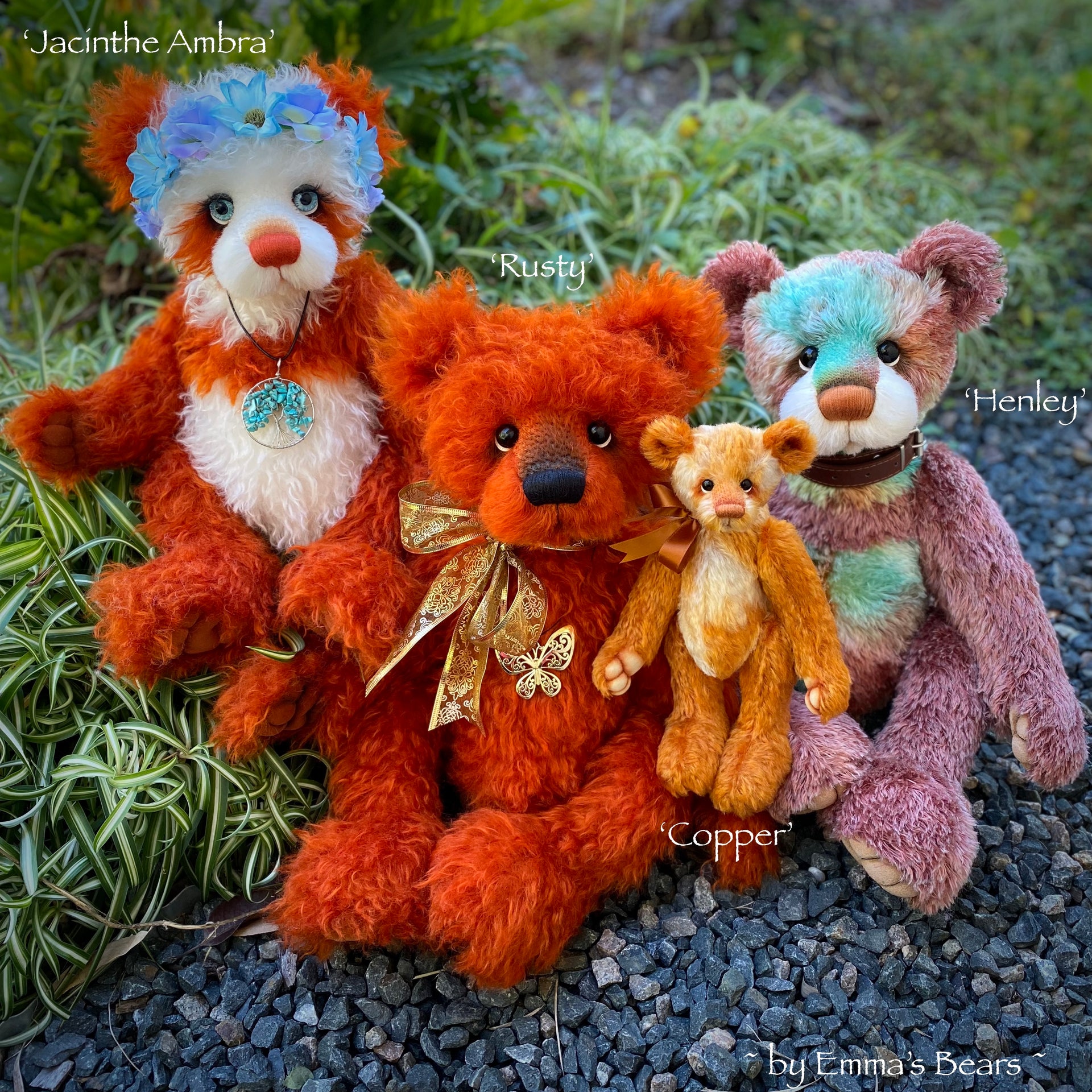 Jacinthe Ambra - 17" Mohair Artist Bear by Emma's Bears - OOAK