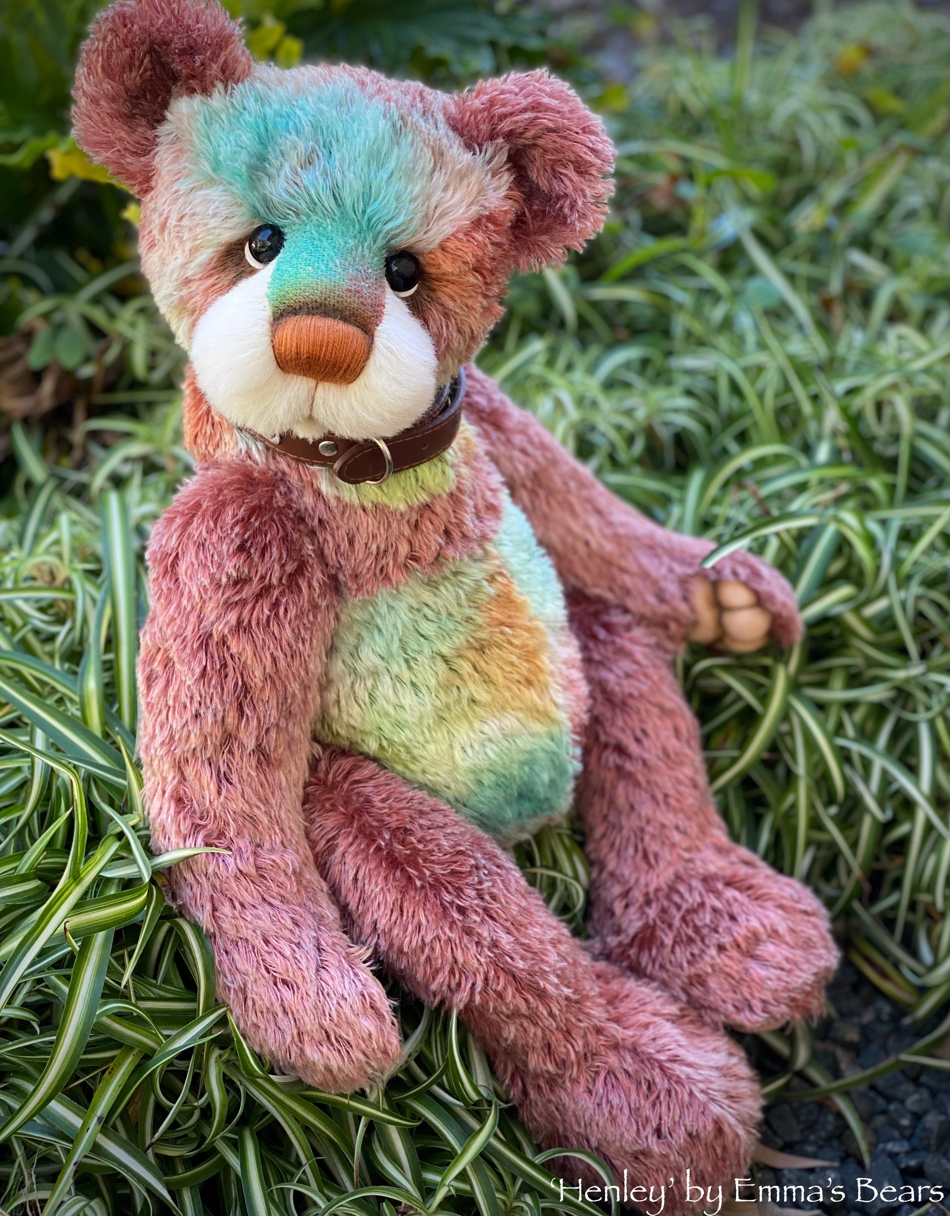 Henley - 21" Hand-Dyed Mohair Artist Bear by Emma's Bears - OOAK