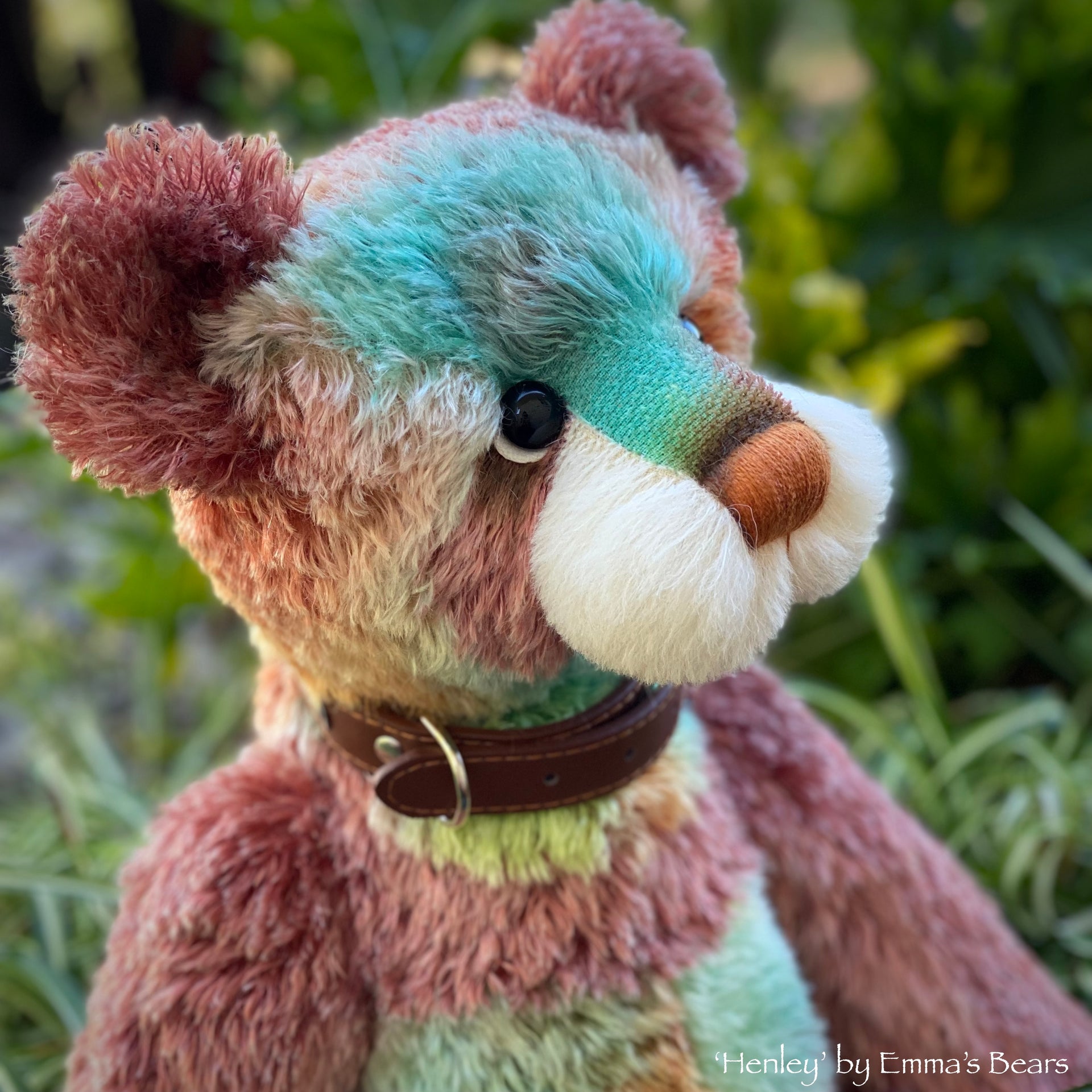 Henley - 21" Hand-Dyed Mohair Artist Bear by Emma's Bears - OOAK