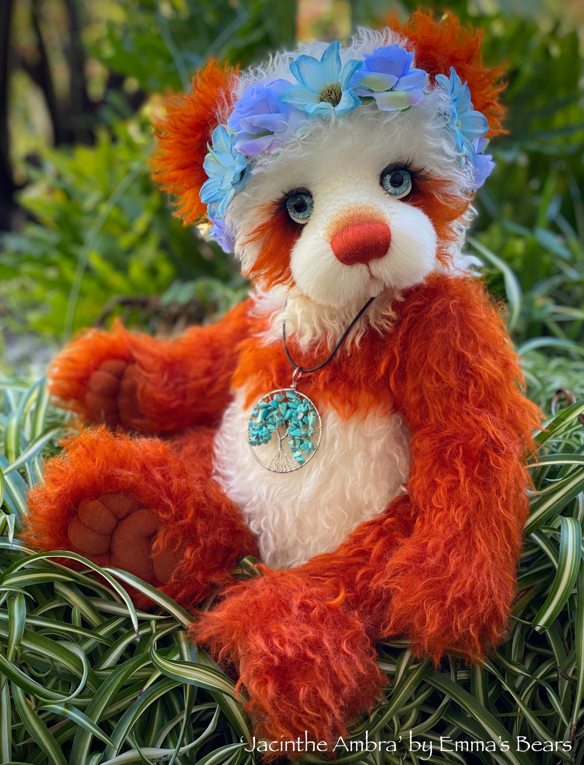 Jacinthe Ambra - 17" Mohair Artist Bear by Emma's Bears - OOAK