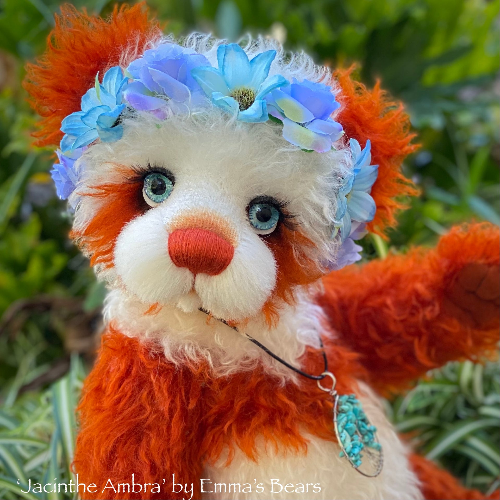 Jacinthe Ambra - 17" Mohair Artist Bear by Emma's Bears - OOAK