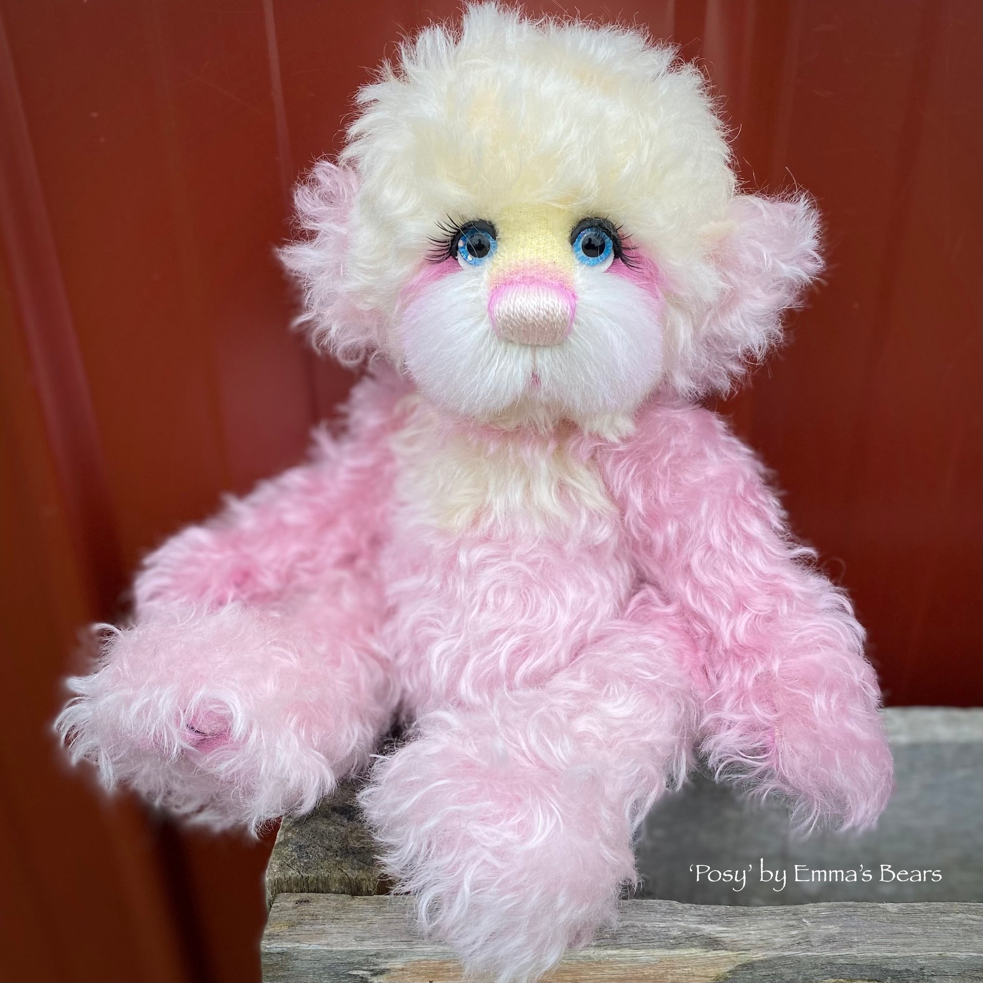 Posy - 12" Mohair and Alpaca artist bear by Emma's Bears - OOAK