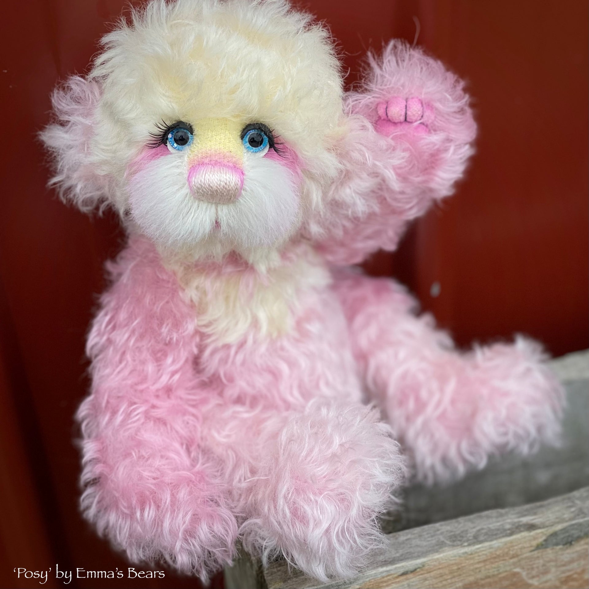 Posy - 12" Mohair and Alpaca artist bear by Emma's Bears - OOAK