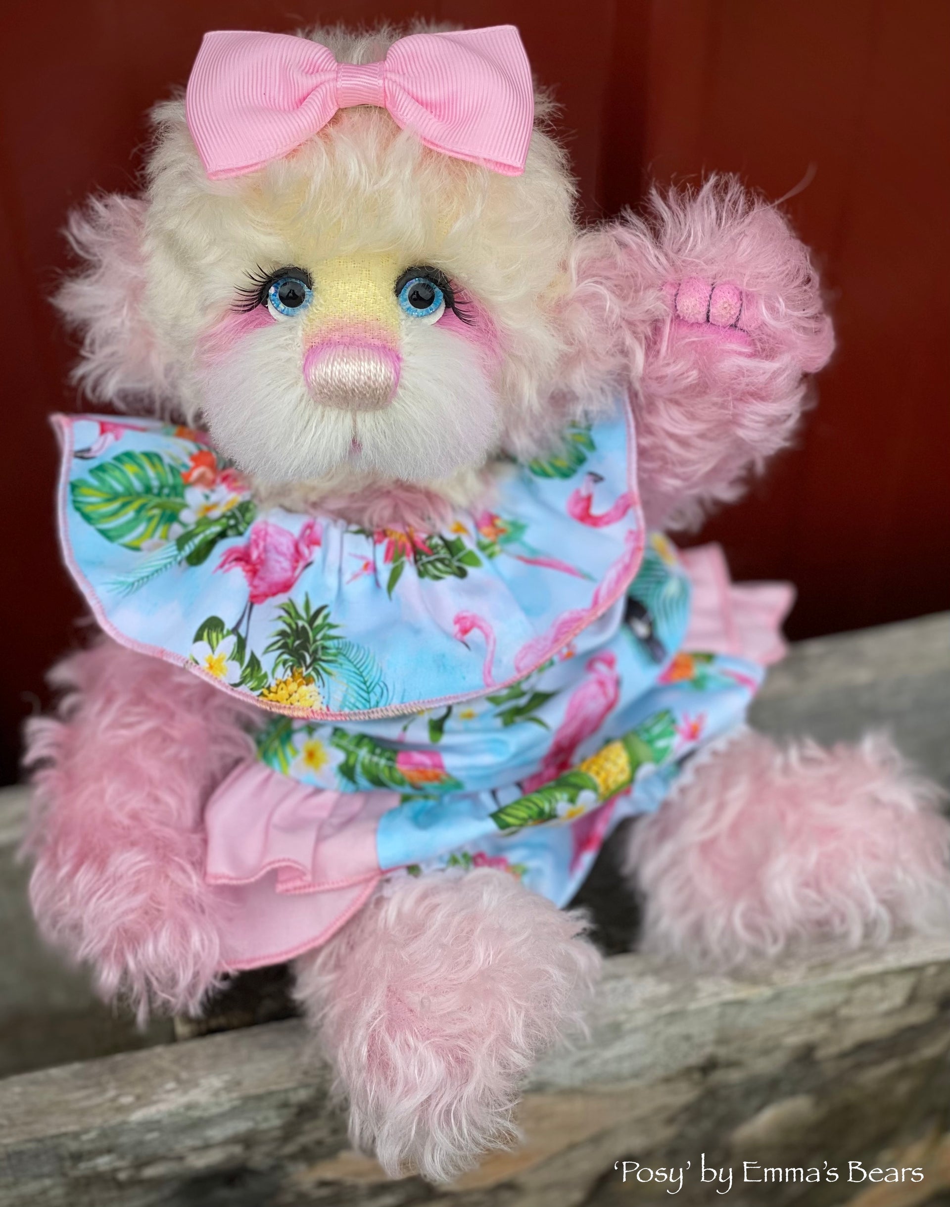 Posy - 12" Mohair and Alpaca artist bear by Emma's Bears - OOAK