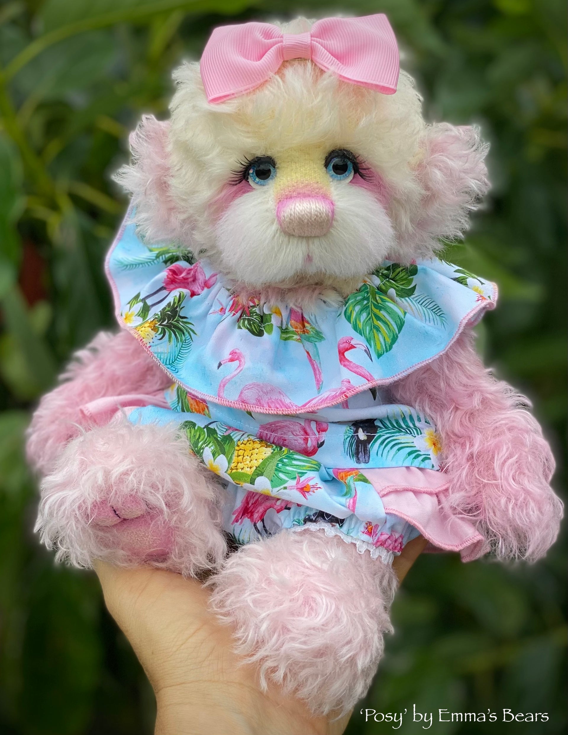 Posy - 12" Mohair and Alpaca artist bear by Emma's Bears - OOAK