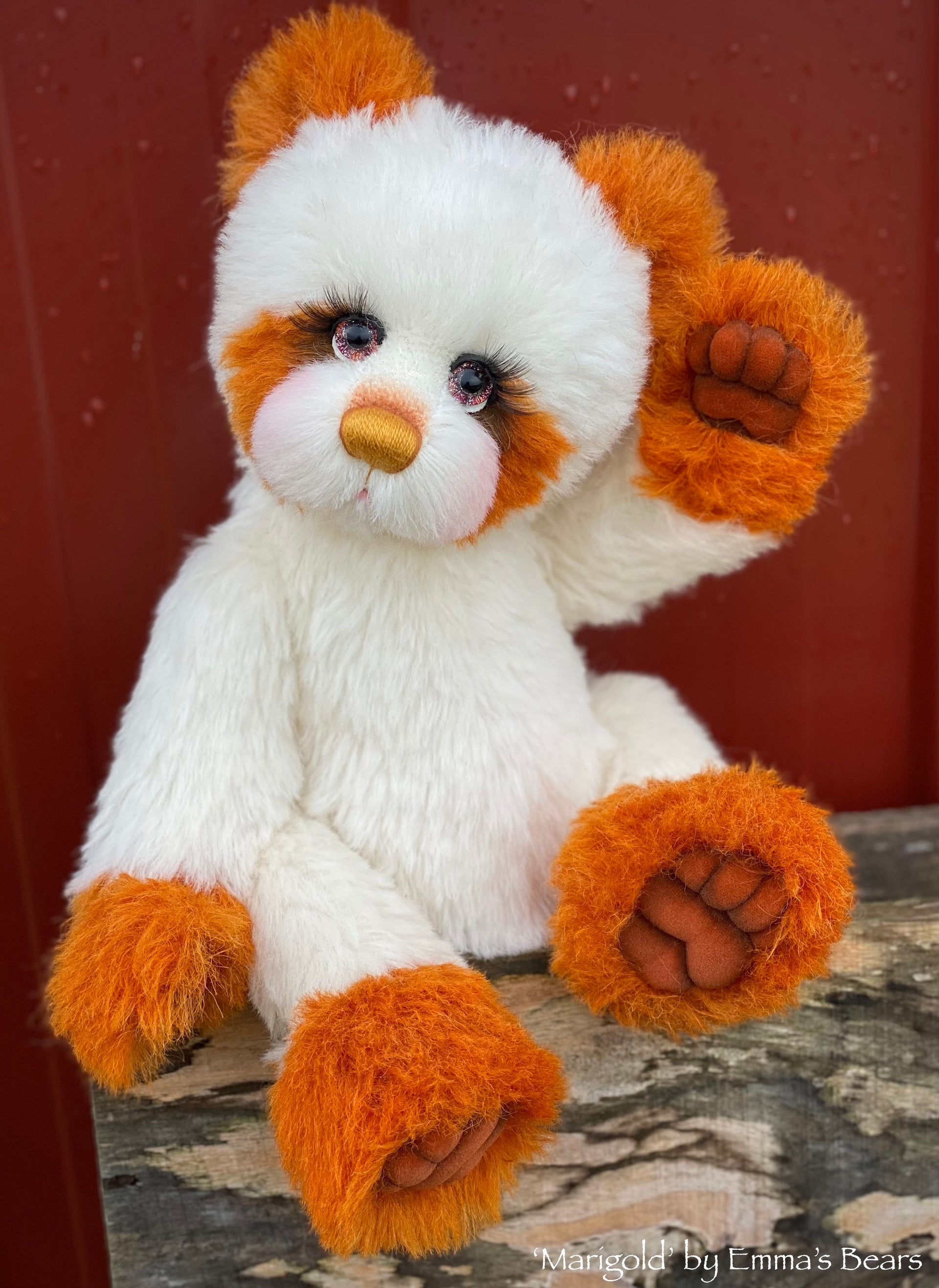 Marigold - 16" Hand-dyed Alpaca artist bear by Emma's Bears - OOAK