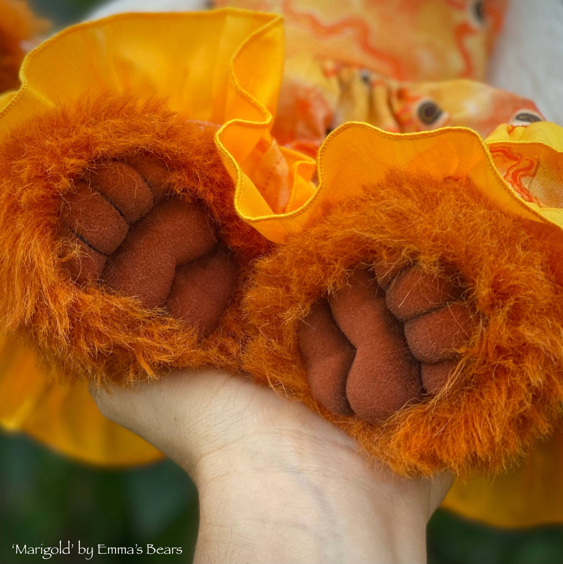 Marigold - 16" Hand-dyed Alpaca artist bear by Emma's Bears - OOAK