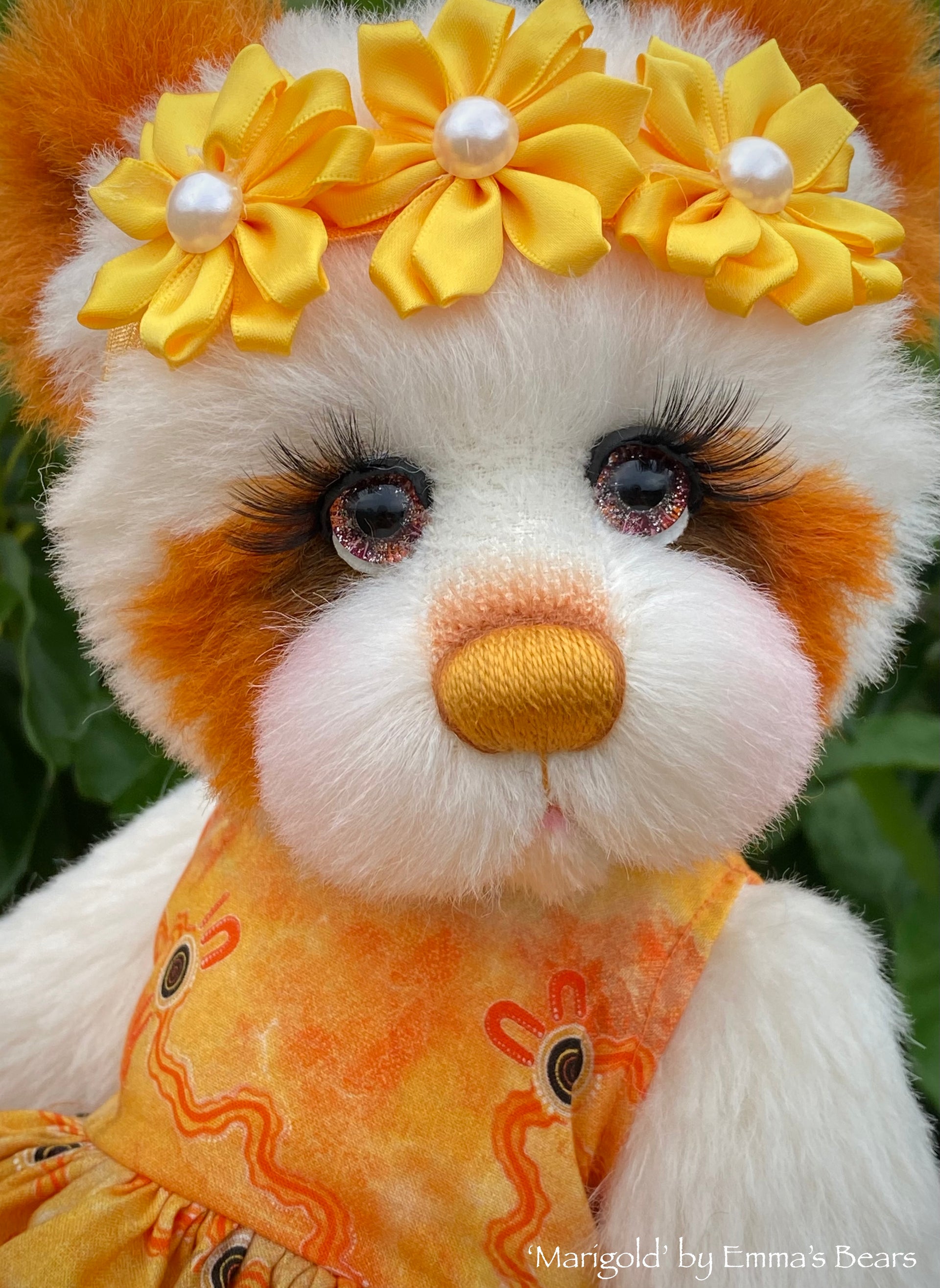 Marigold - 16" Hand-dyed Alpaca artist bear by Emma's Bears - OOAK