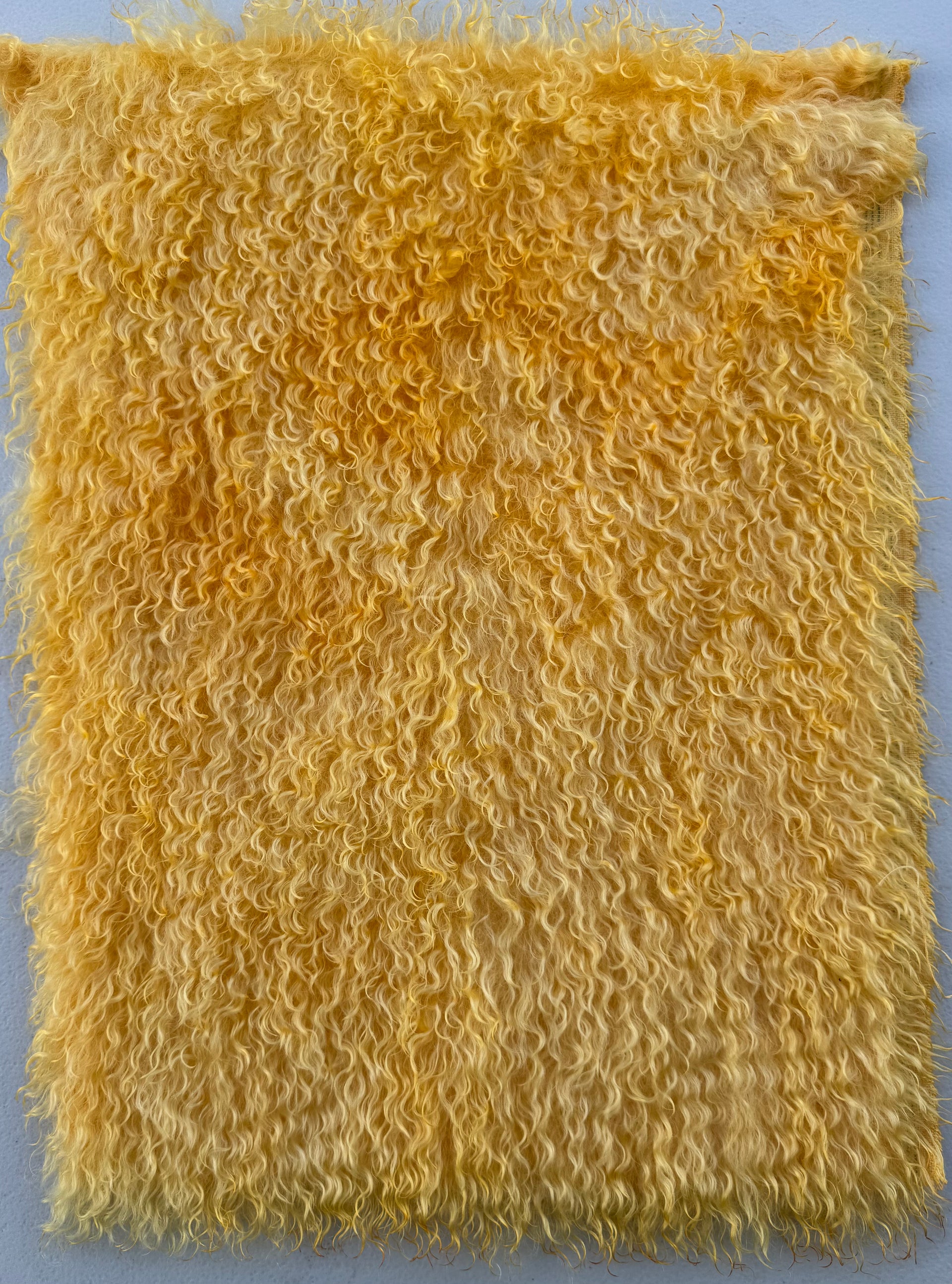 Curlylocks Mohair - Hand Dyed Orange Cream - Fat 1/8m - JUL019