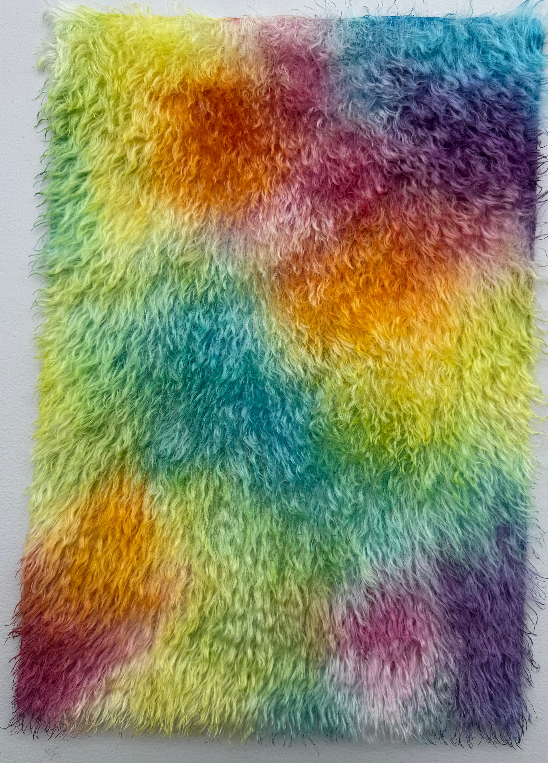 Shaggy 23mm Mohair - Hand Dyed Rainbow Clouds - Fat 1/8m - JUL081