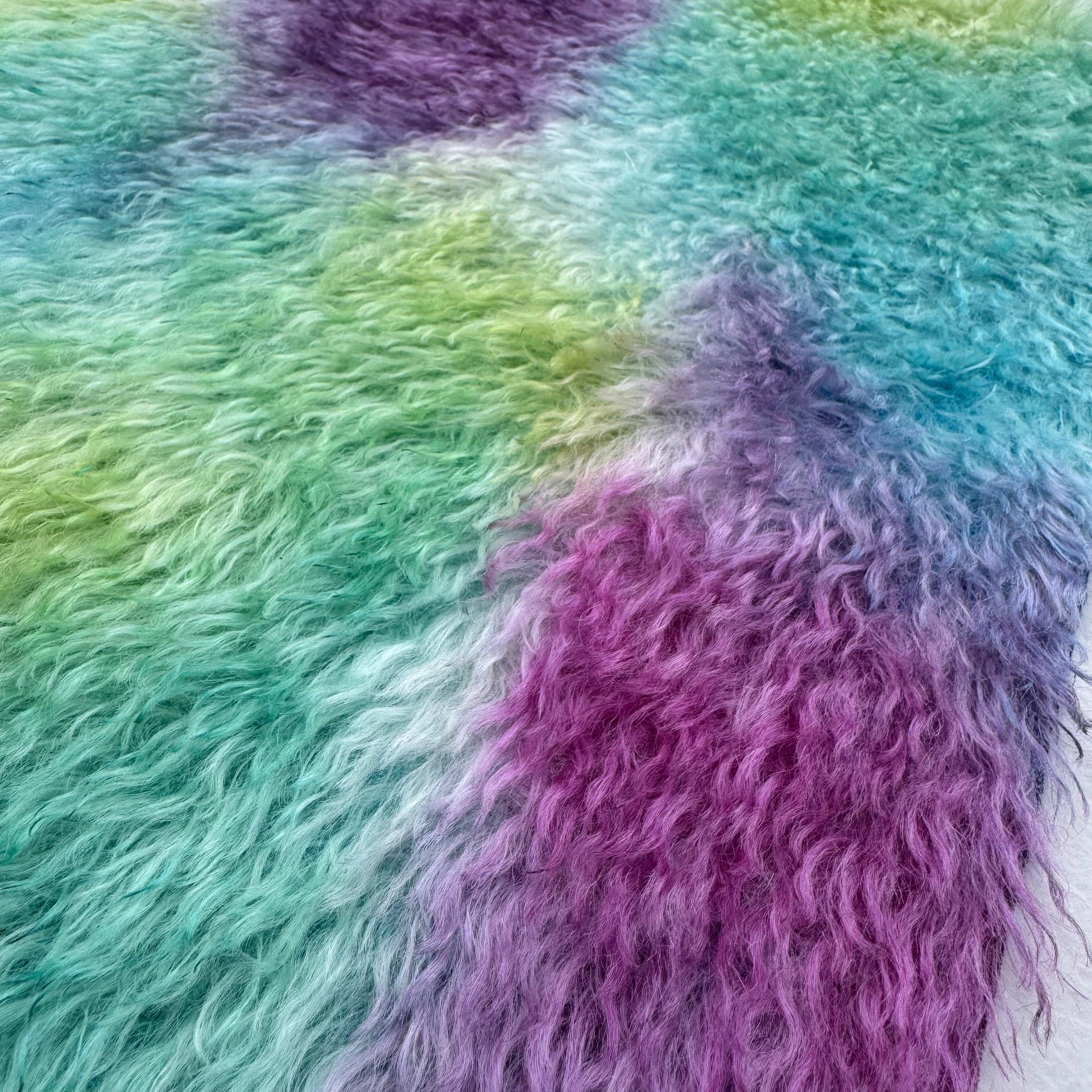 Shaggy 23mm Mohair - Hand Dyed Fairyland - Fat 1/8m - JUL083