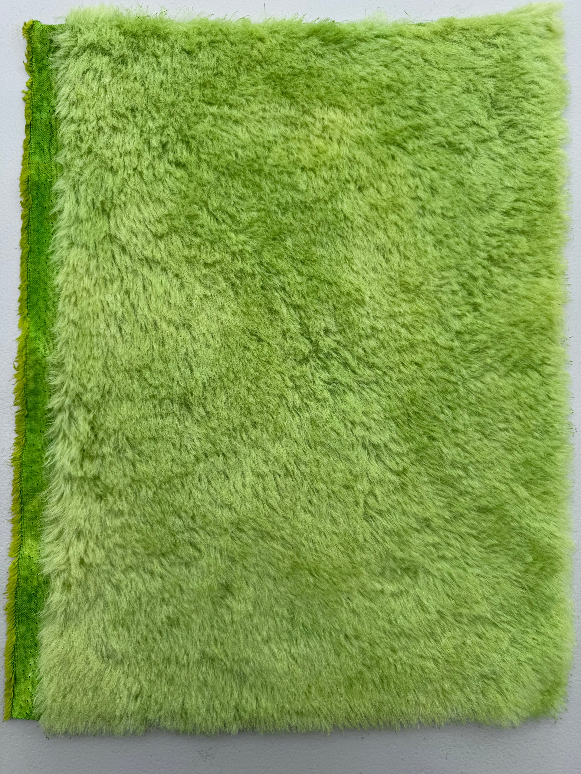 Medium Alpaca - Hand Dyed Lime Green - Fat 1/8m - JUL092