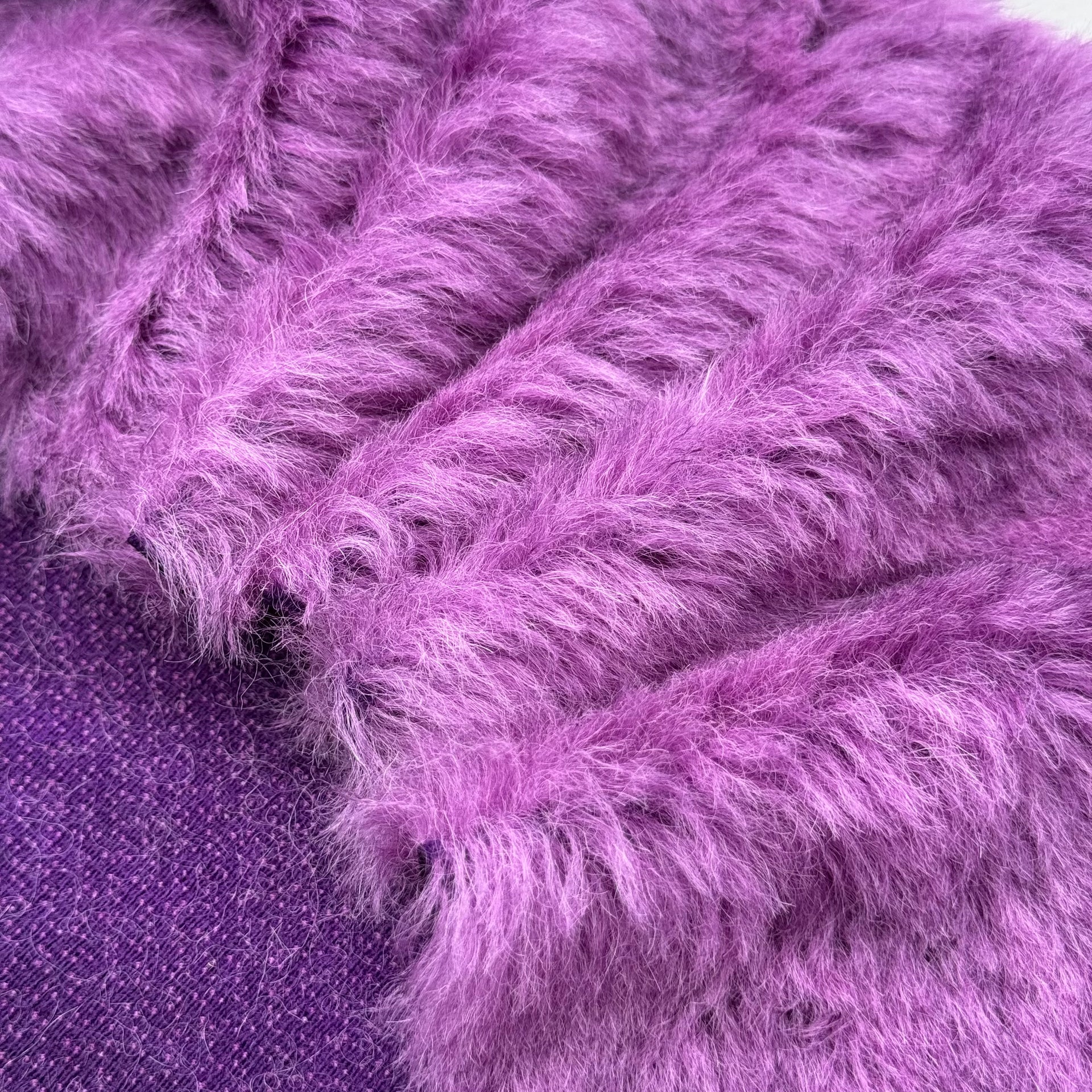 Medium Alpaca - Hand Dyed Violet Grape - Fat 1/8m - JUL094