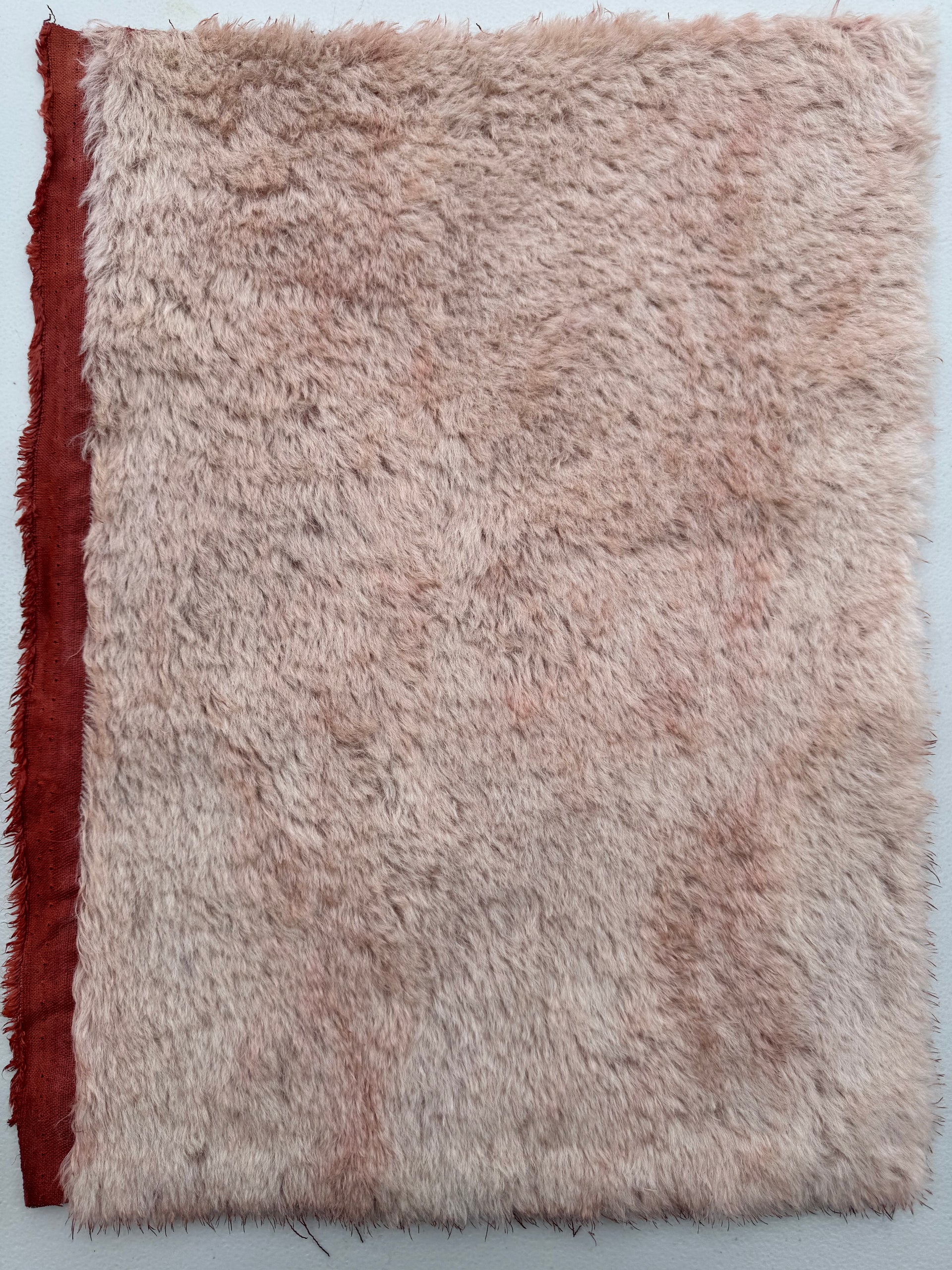 Medium Alpaca - Hand Dyed Pastel Burnt Sienna - Fat 1/8m - JUL098