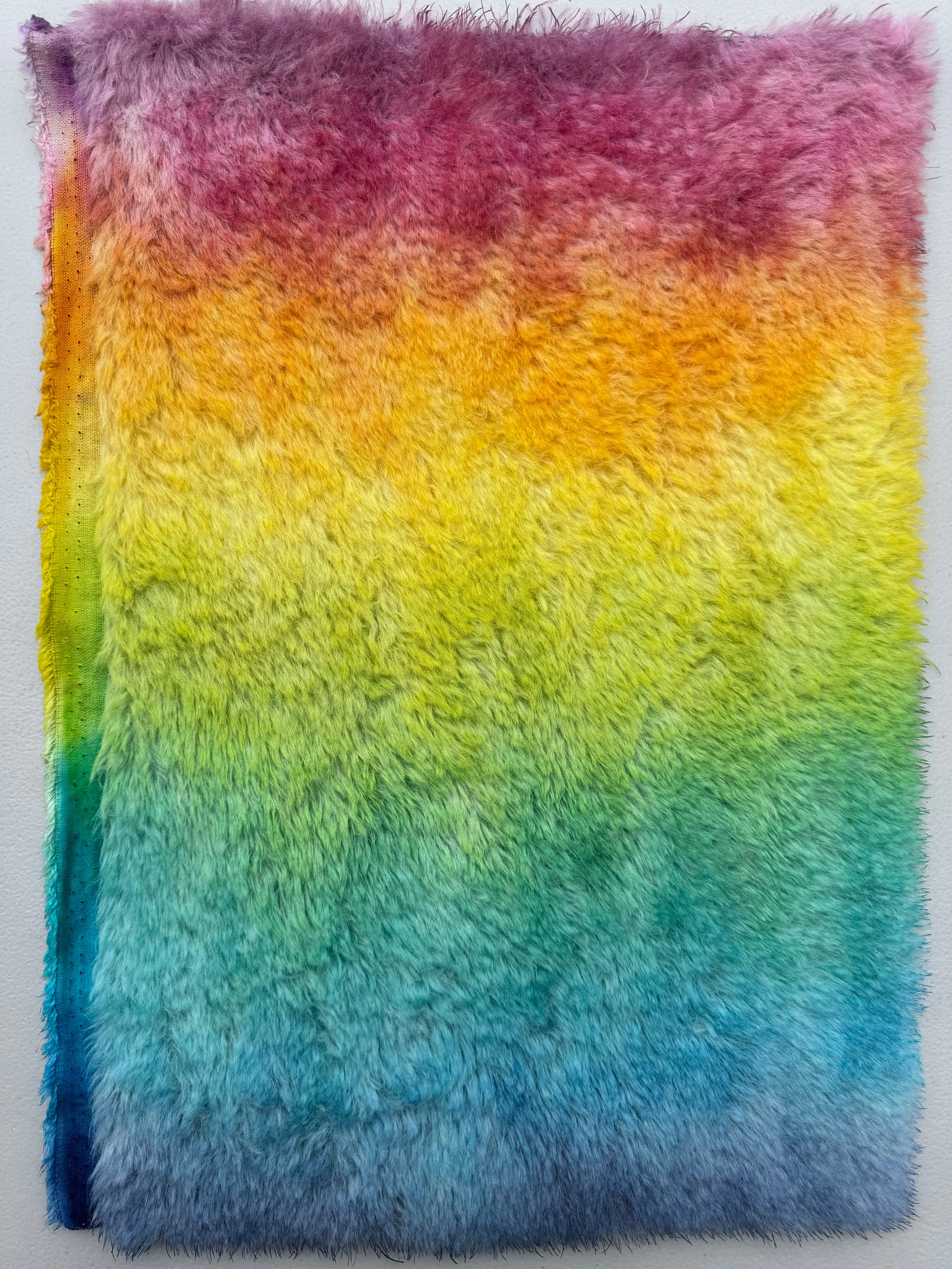 Medium Alpaca - Hand Dyed Rainbow - Fat 1/8m - JUL104