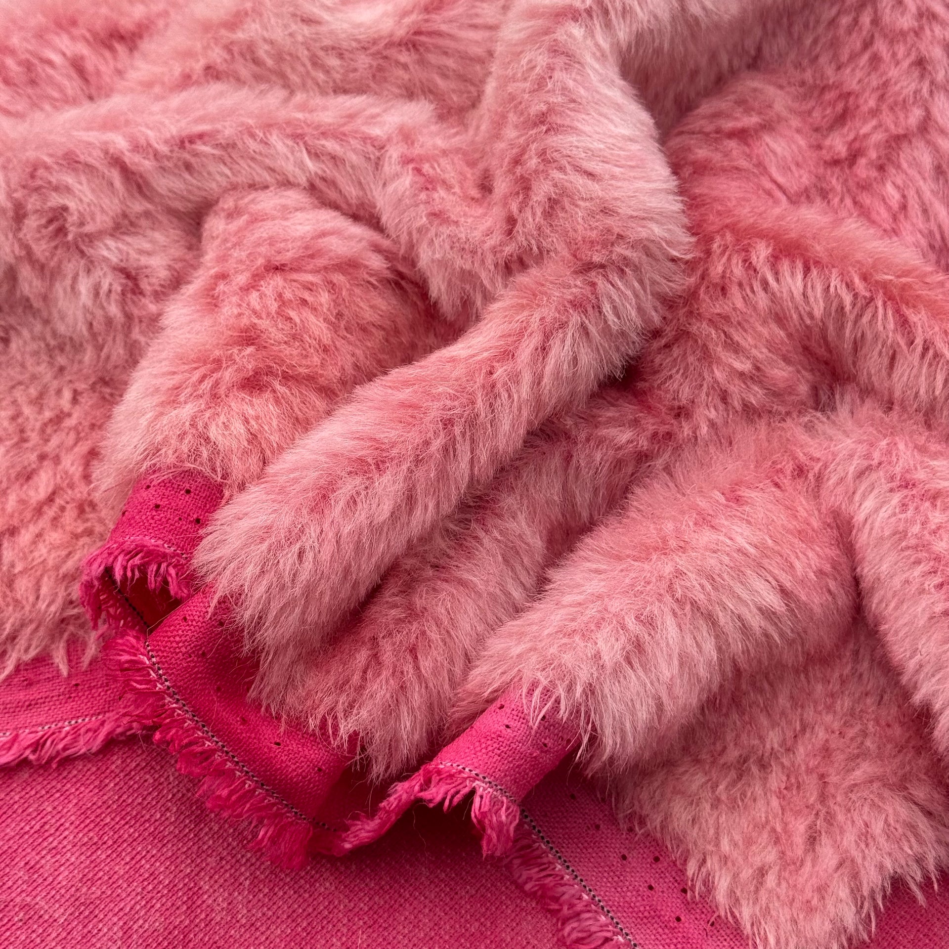 Medium Alpaca - Hand Dyed Watermelon Pink Batik - Fat 1/4m - JUL108