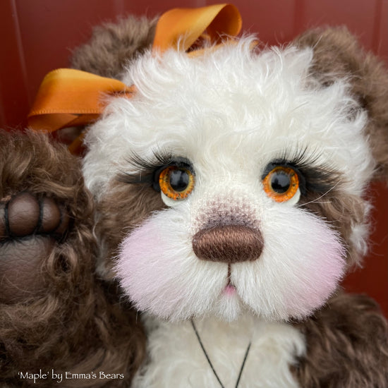 Maple - 12" Curly Kid Mohair and Alpaca artist bear by Emma's Bears - OOAK