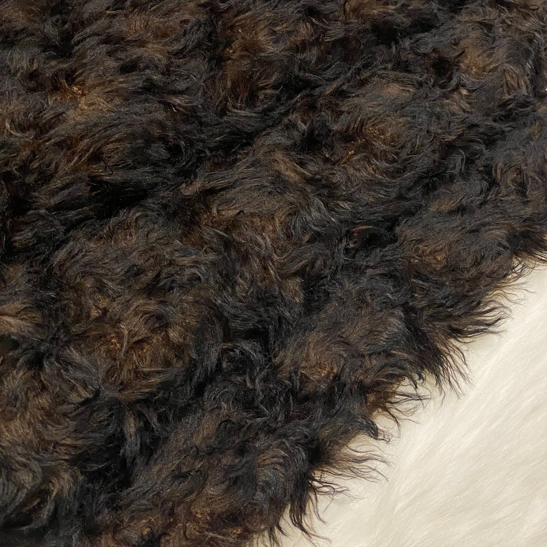 LIMITED Darkest Grizzly - 41mm Tipped Rosette Mohair