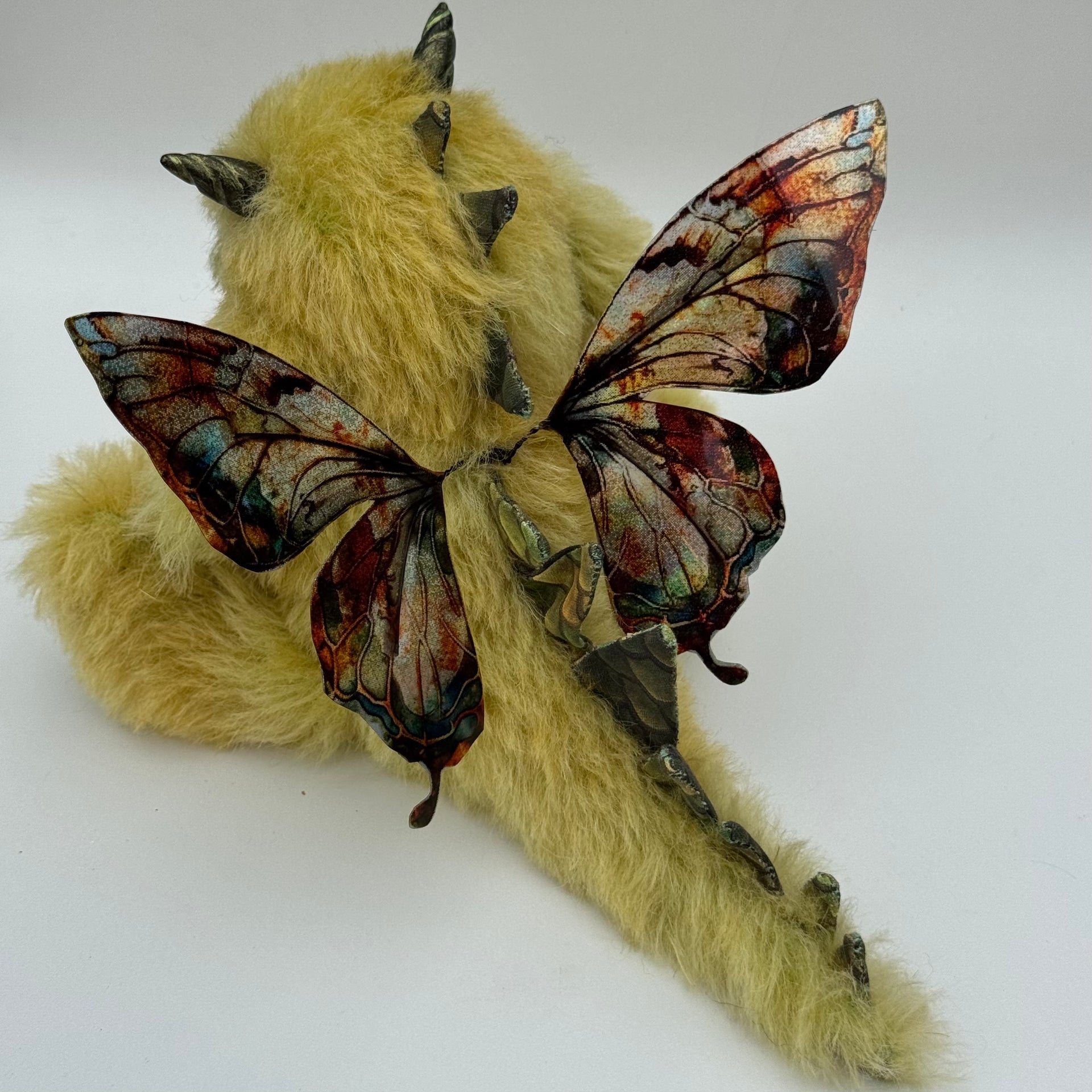 Custom Pair of Baby Dragons - mohair and alpaca Artist Baby Dragon by Emmas Bears - OOAK