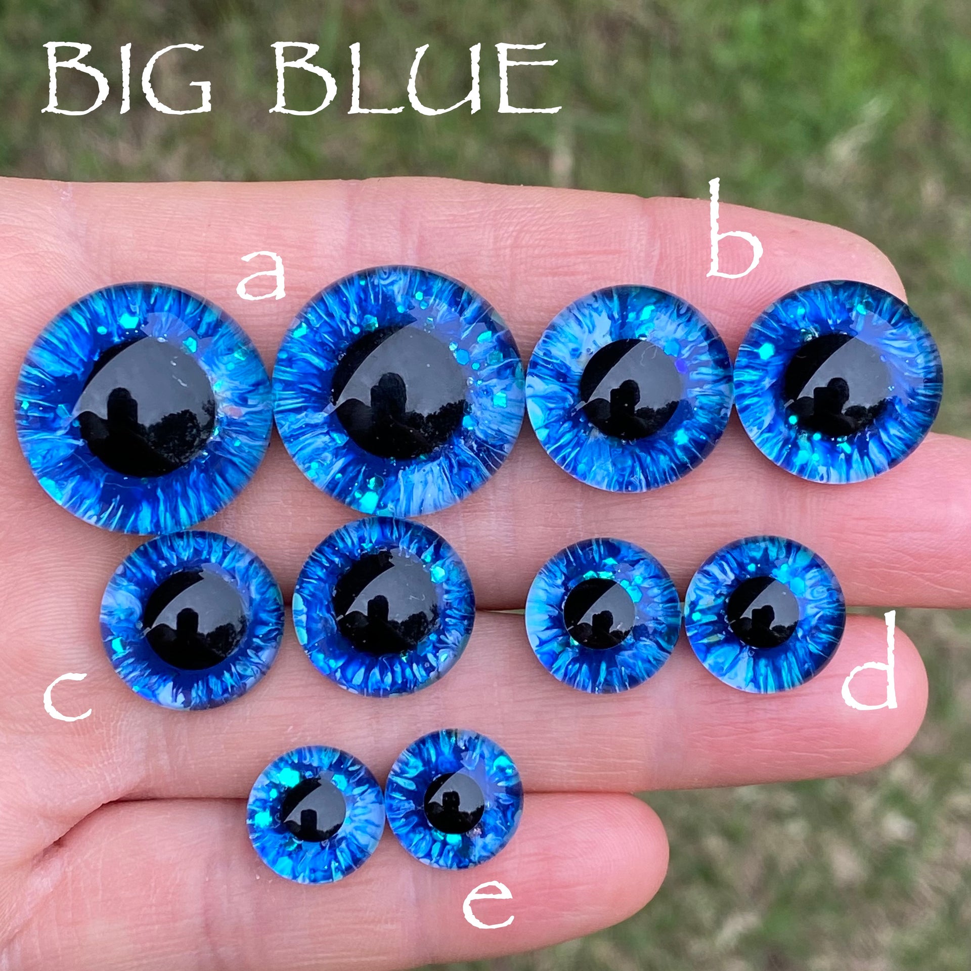 Hand Painted Eyes - Big Blue