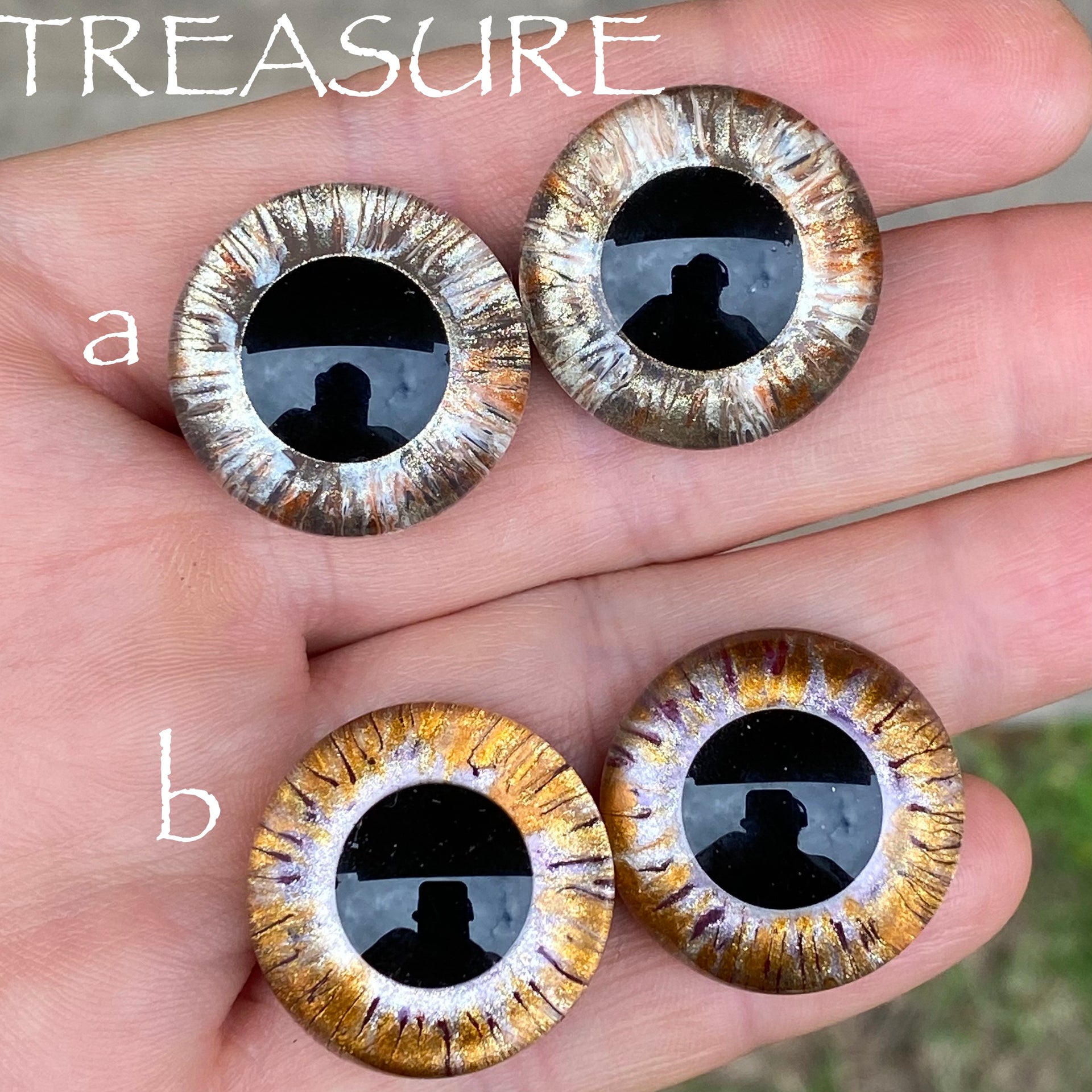 Hand Painted Eyes - Treasure