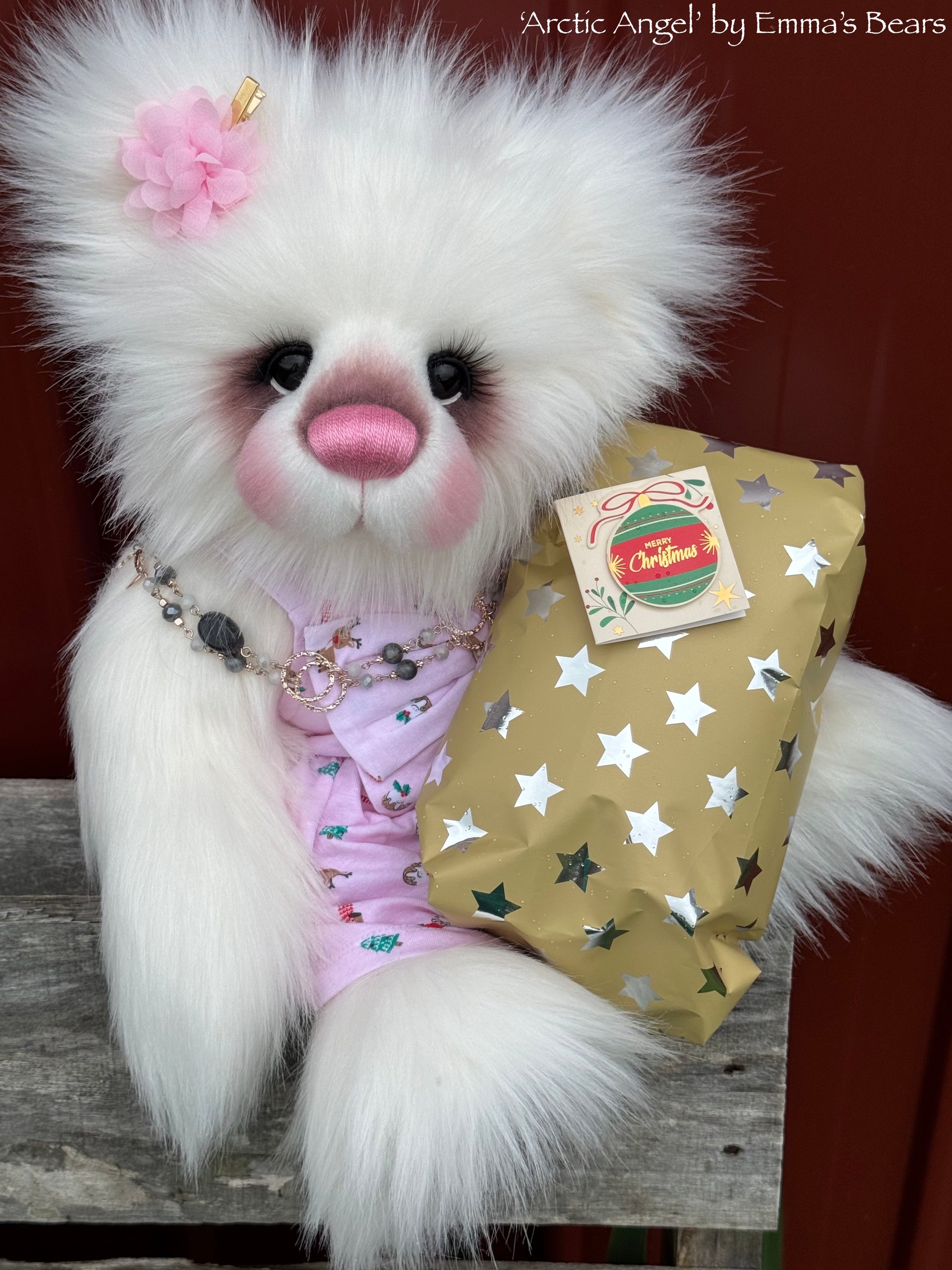 Arctic Angel - 19" Christmas 2024 Artist Bear by Emma's Bears - OOAK