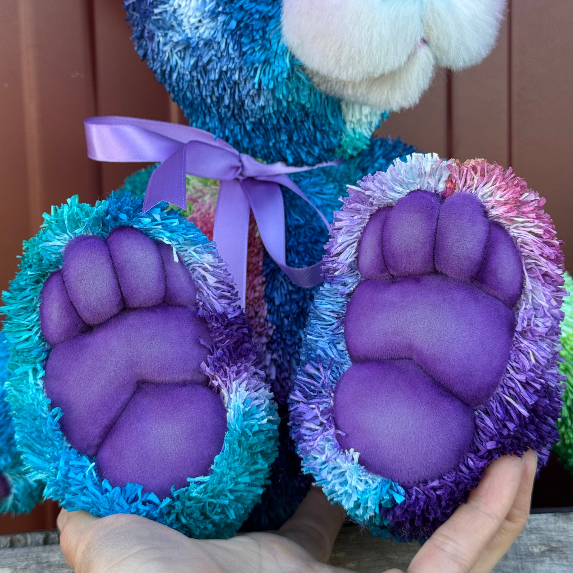 Treasure- 17" Hand-dyed unique paper fur Artist Bear by Emma's Bears - OOAK