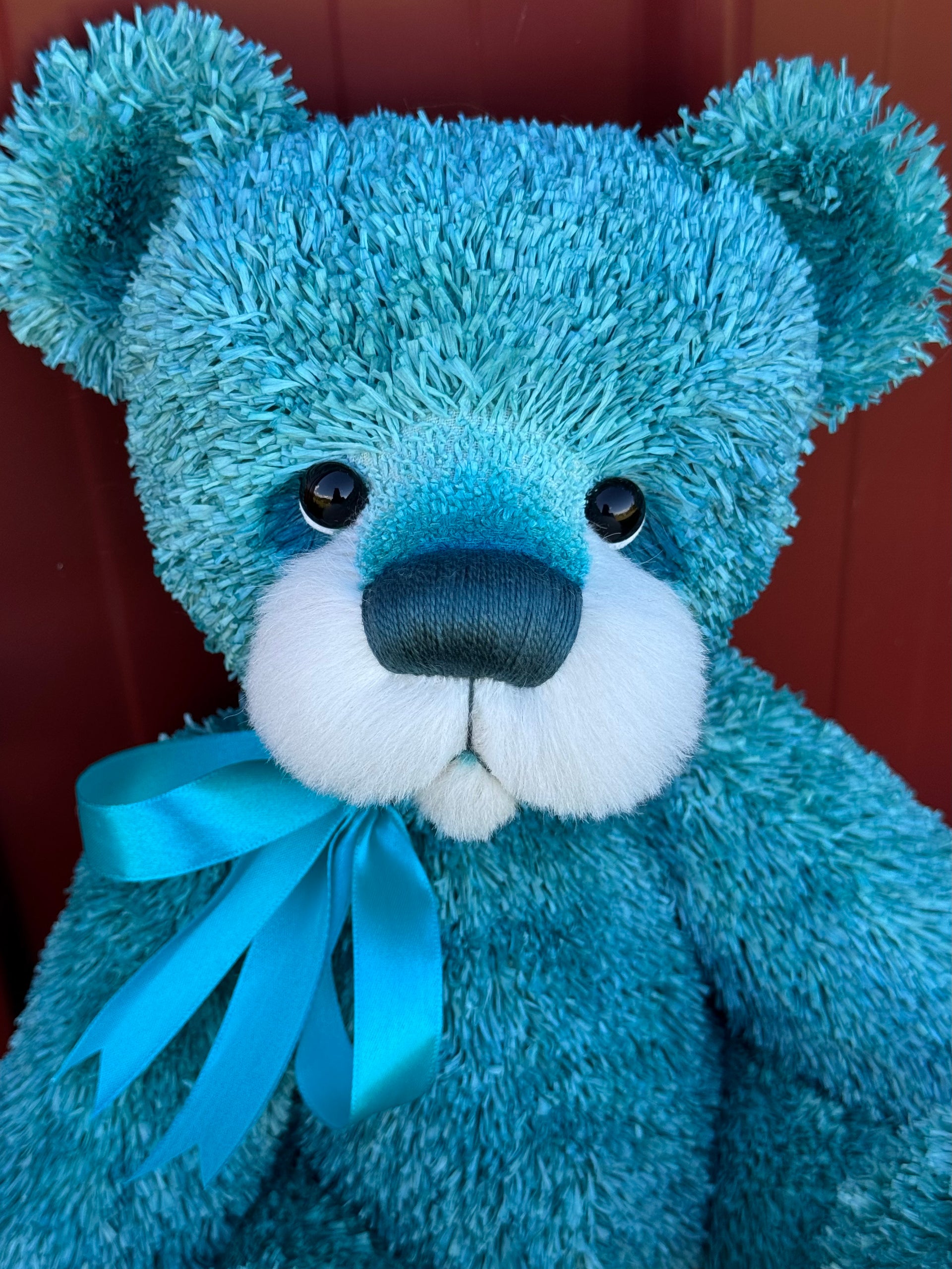 Tarragon - 17" Hand-dyed unique paper fur Artist Bear by Emma's Bears - OOAK