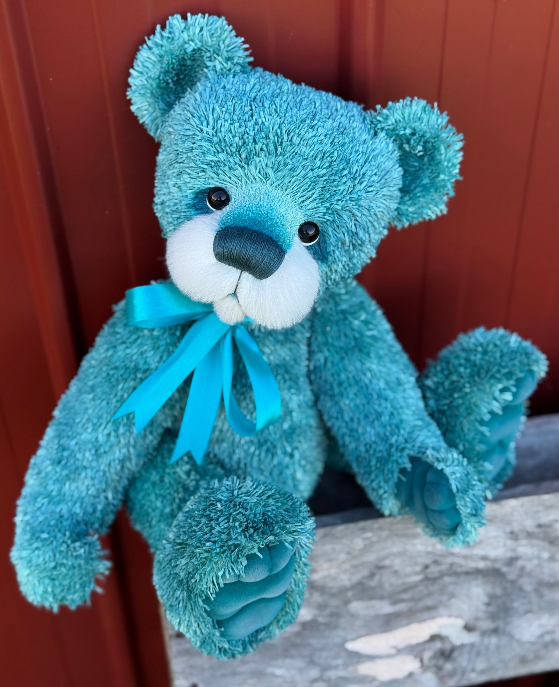 Tarragon - 17" Hand-dyed unique paper fur Artist Bear by Emma's Bears - OOAK
