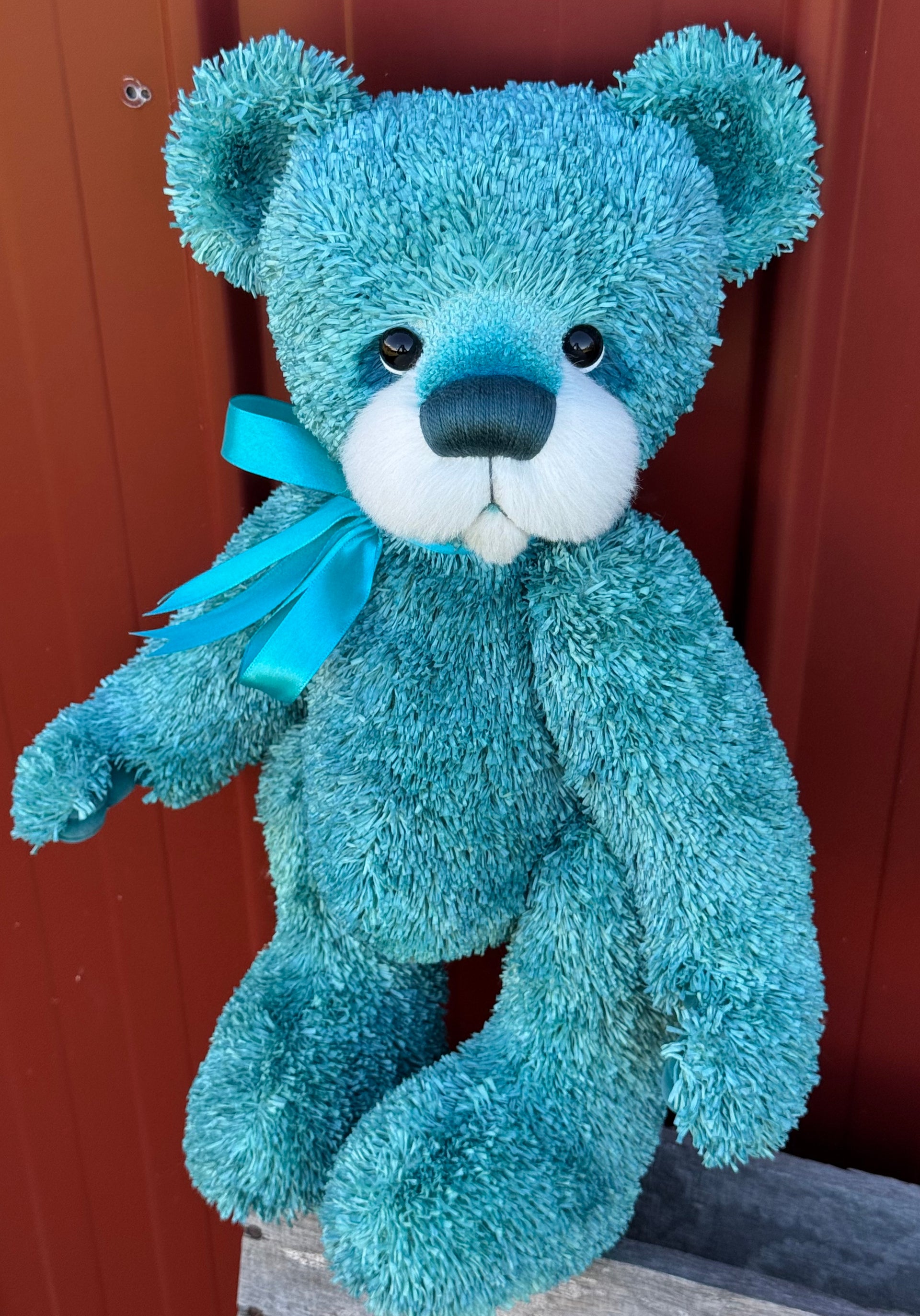 Tarragon - 17" Hand-dyed unique paper fur Artist Bear by Emma's Bears - OOAK