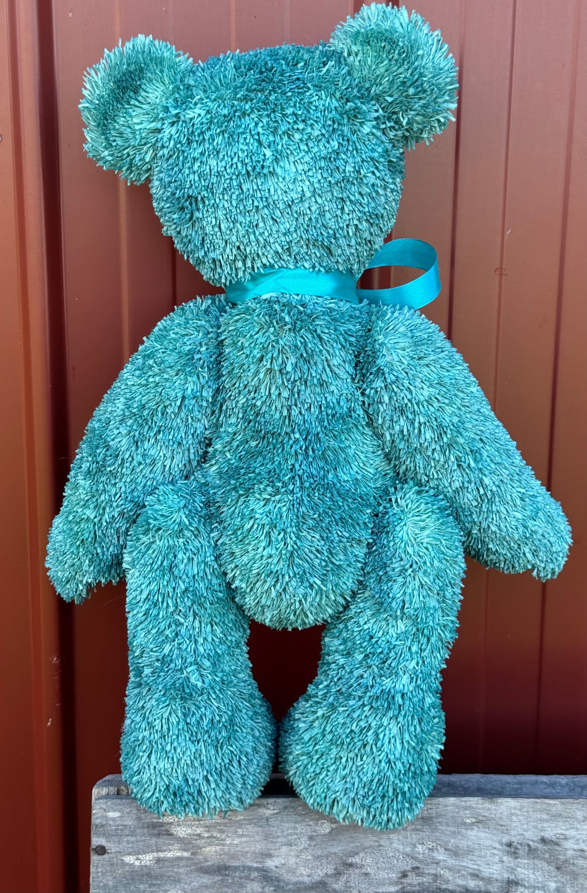 Tarragon - 17" Hand-dyed unique paper fur Artist Bear by Emma's Bears - OOAK