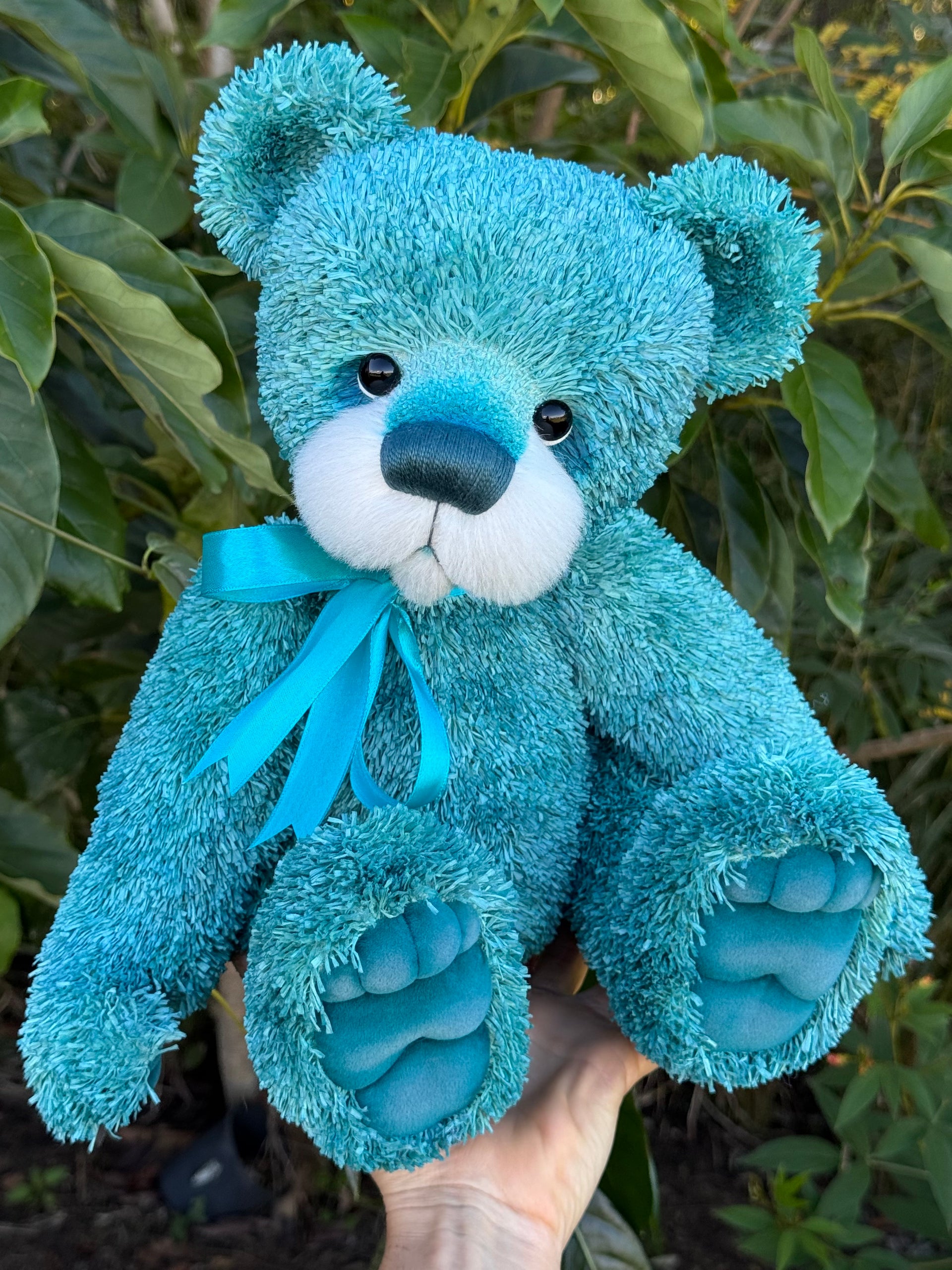 Tarragon - 17" Hand-dyed unique paper fur Artist Bear by Emma's Bears - OOAK