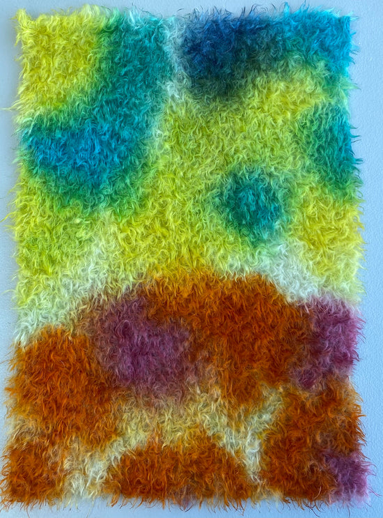 Dense Matted Ratinee Mohair - Hand Dyed Adventure - Fat 1/8m - MAR097