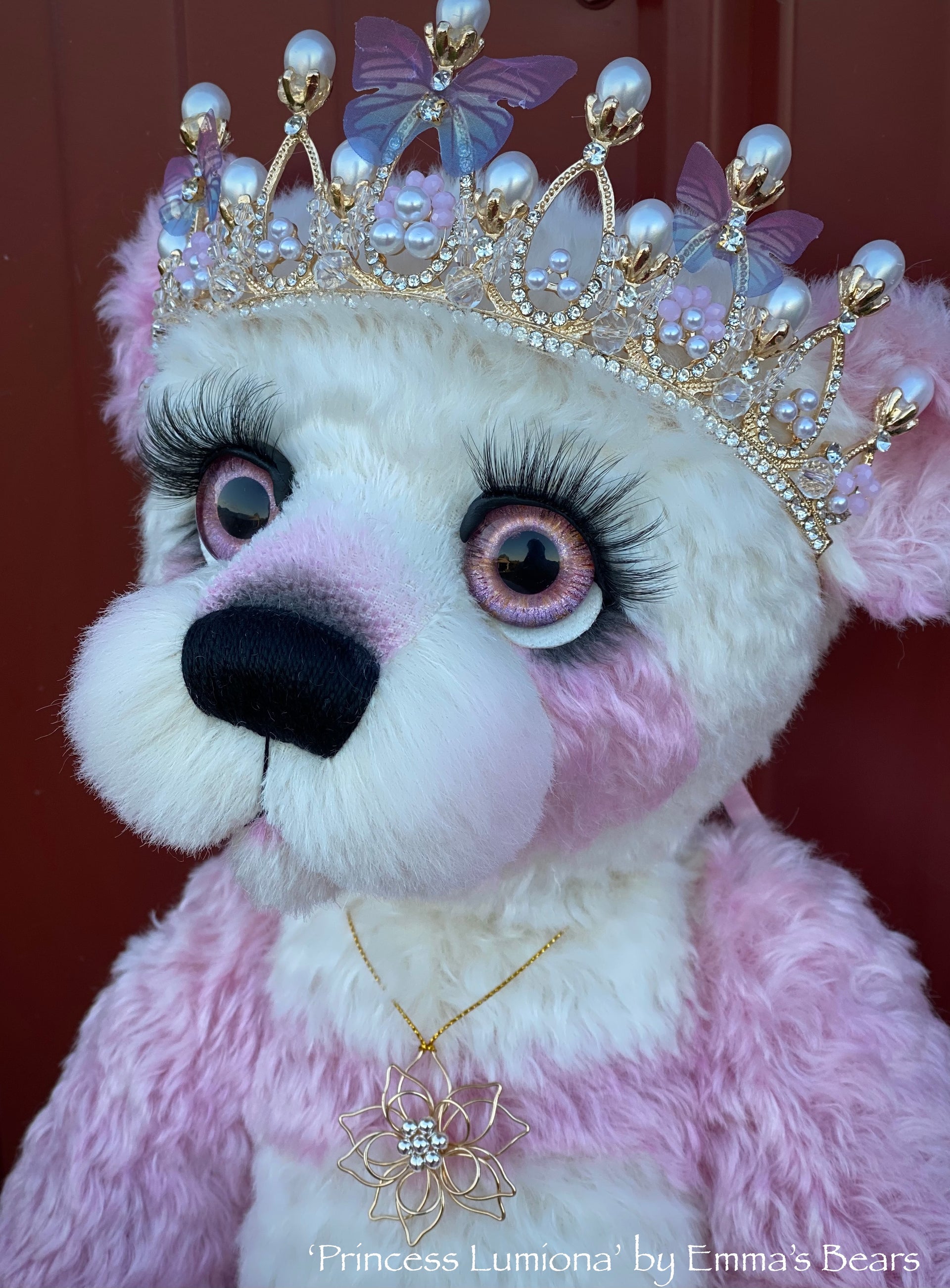 Princess Lumiona - 18" Hand-Dyed Mohair/Viscose blend Bear by Emma's Bears - OOAK