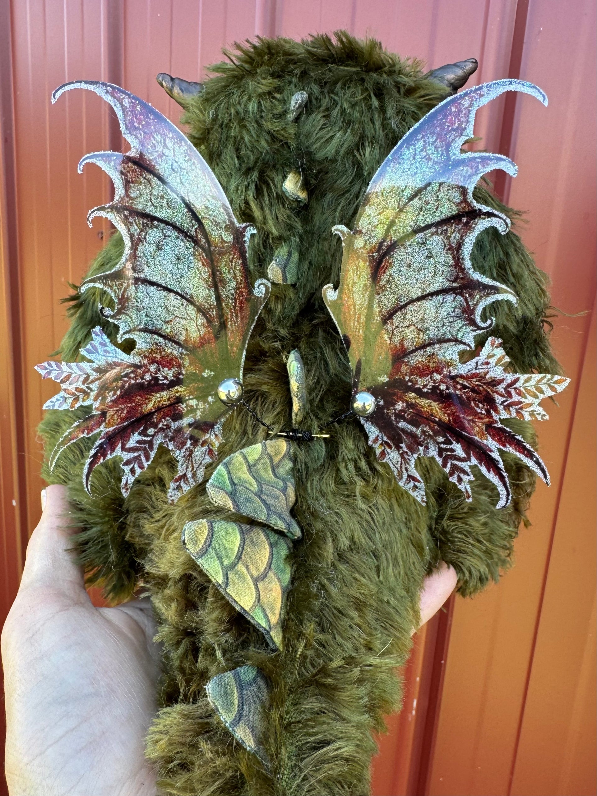 Custom Pair of Baby Dragons - mohair and alpaca Artist Baby Dragon by Emmas Bears - OOAK