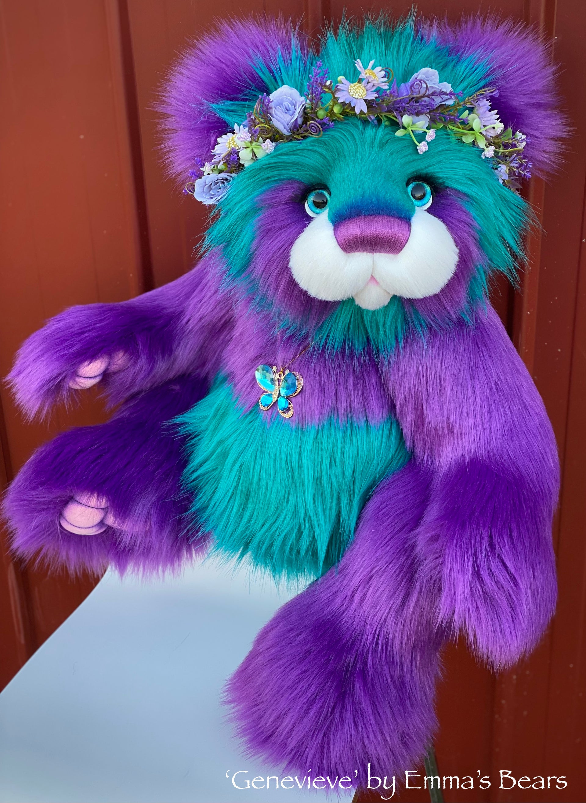 Genevieve - 26" Faux Fur Artist Bear by Emma's Bears - OOAK