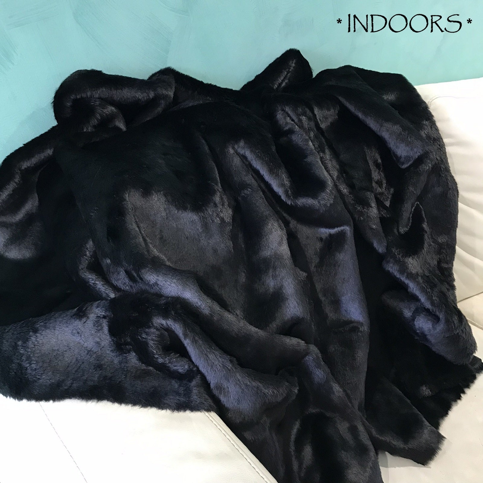 18mm Black - BUDGET Straight Pile Faux Fur