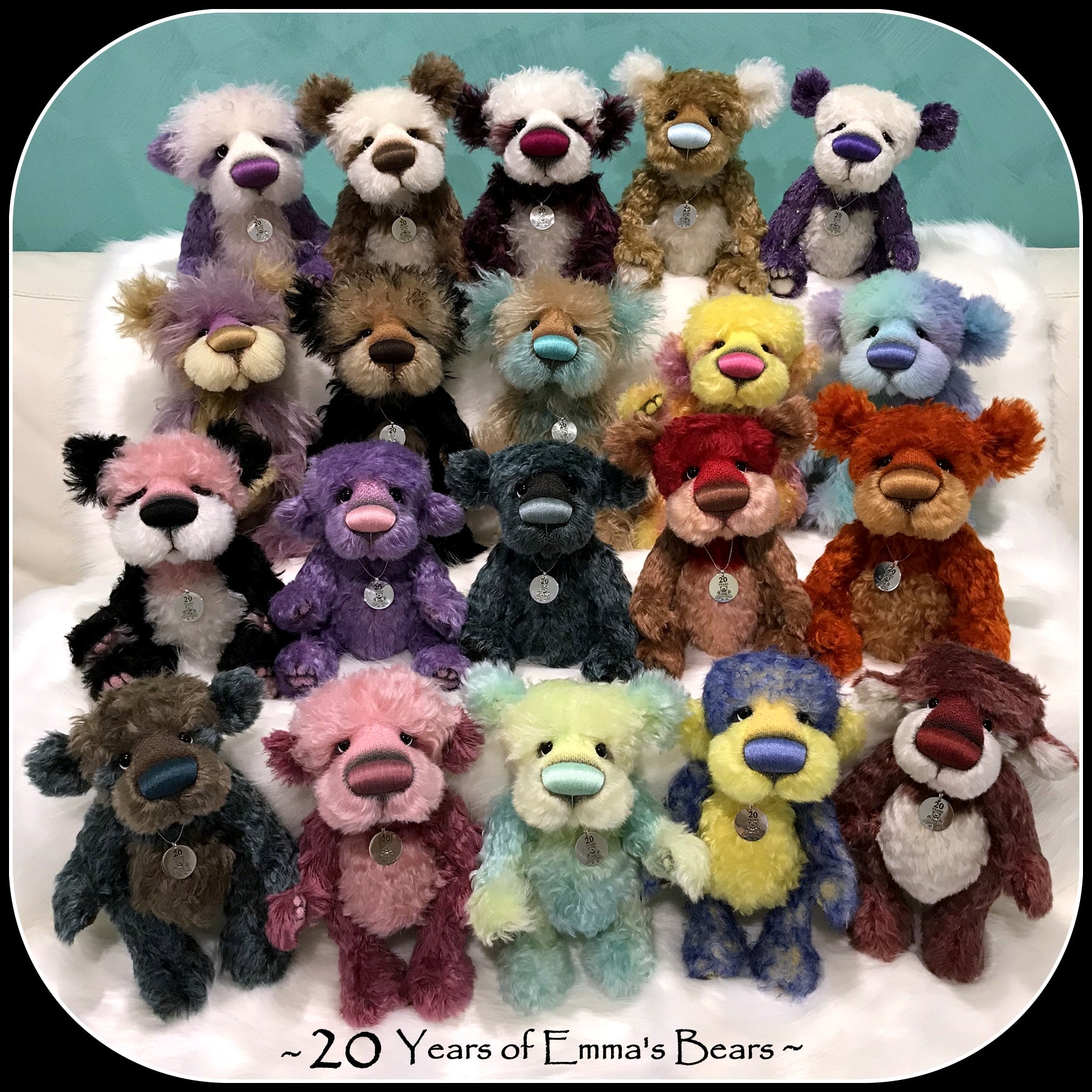 Utopia - 20 Years of Emma's Bears Commemorative Teddy - OOAK in a series
