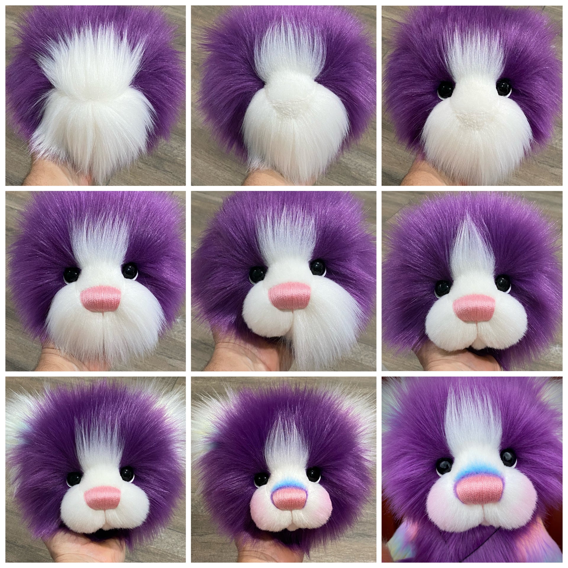 KITS - 16" Plumbutton faux fur bear