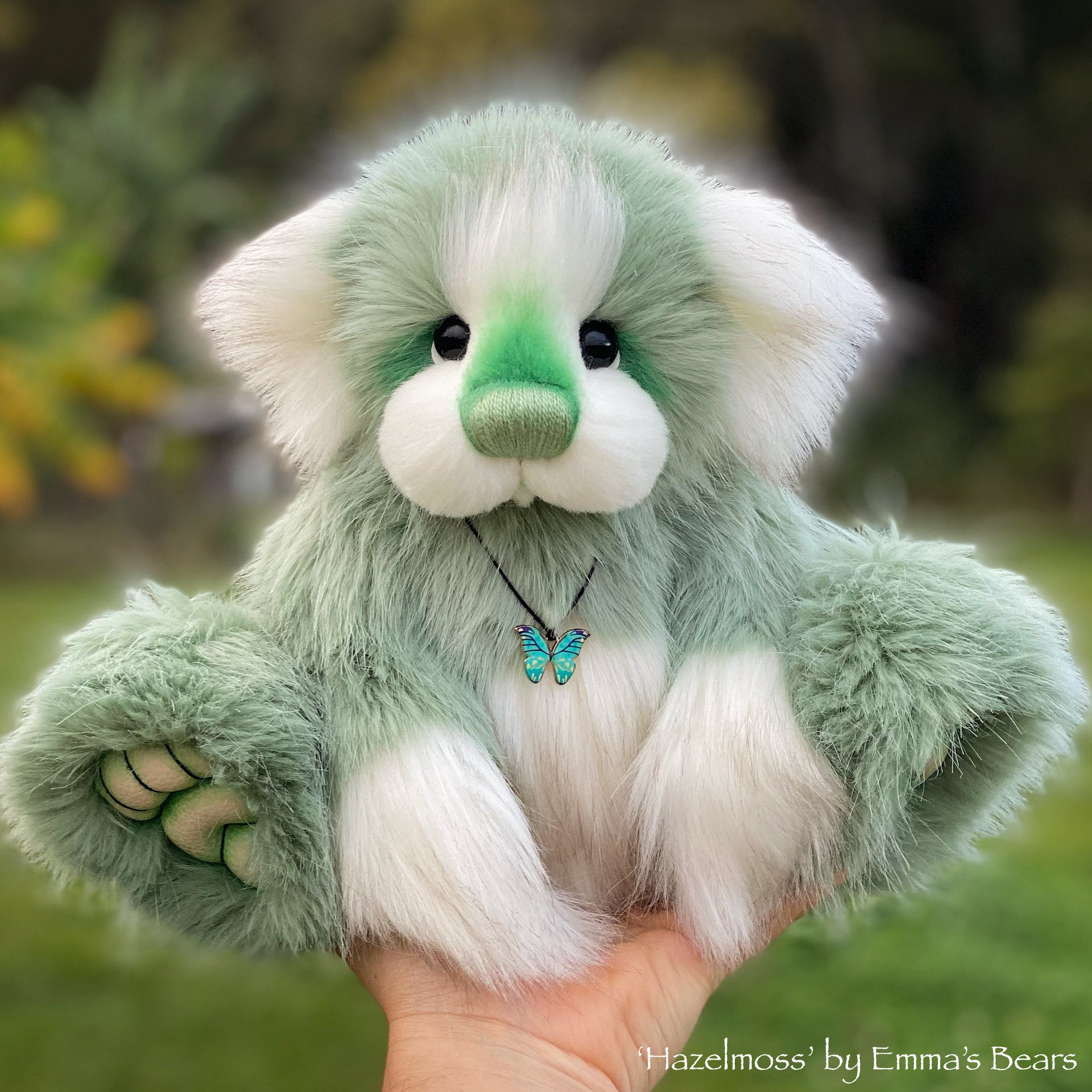 Hazelmoss - 11" faux fur Artist Bear by Emmas Bears - OOAK