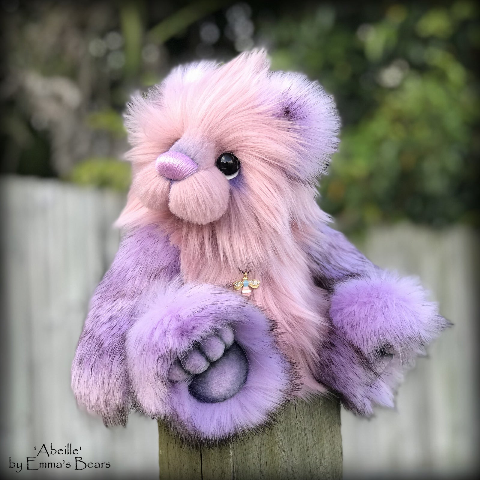 Abeille - 12" faux fur Artist Bear by Emma's Bears - OOAK